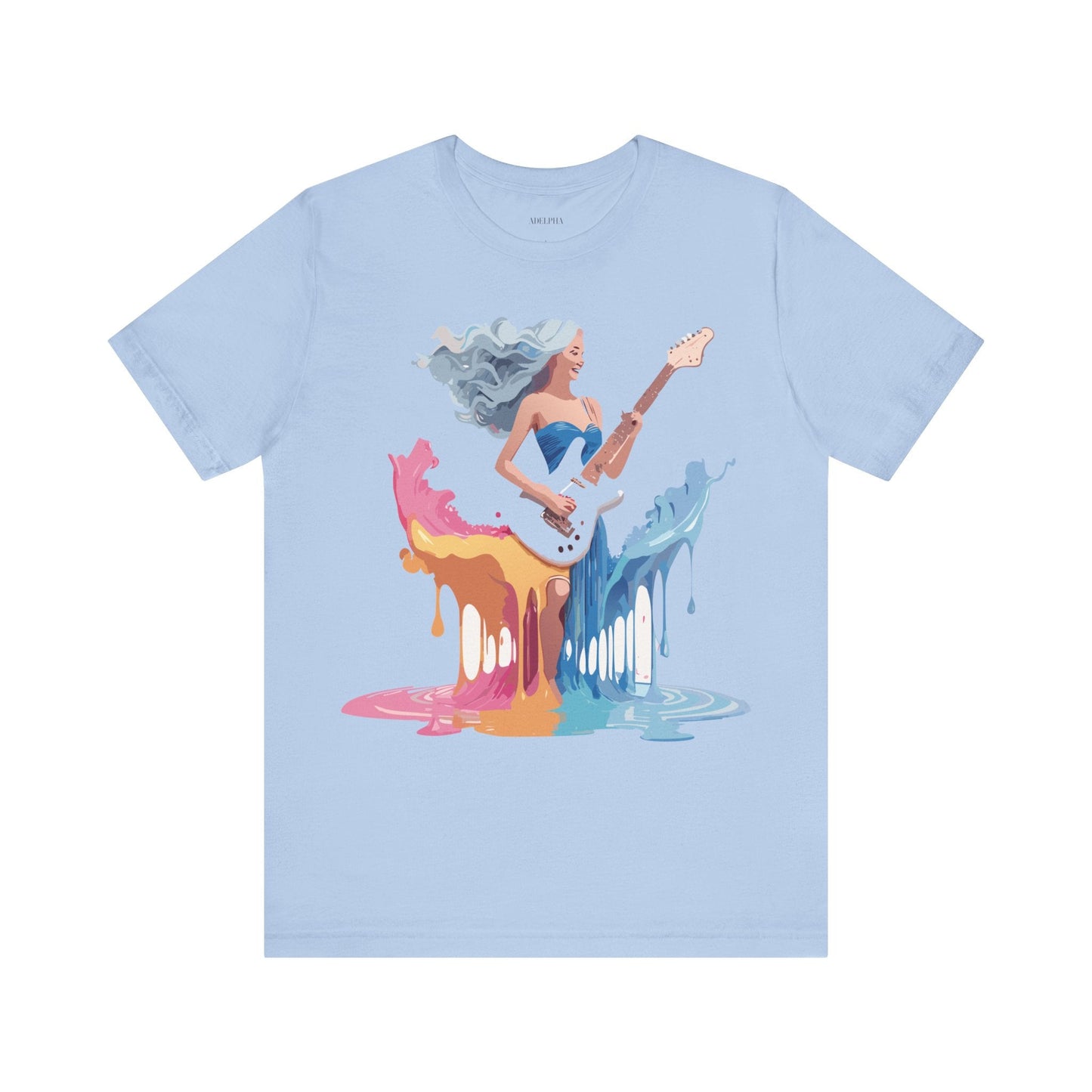 Music Graphic Unisex 100 Cotton Vintage Art with Musical Elements Tee 44