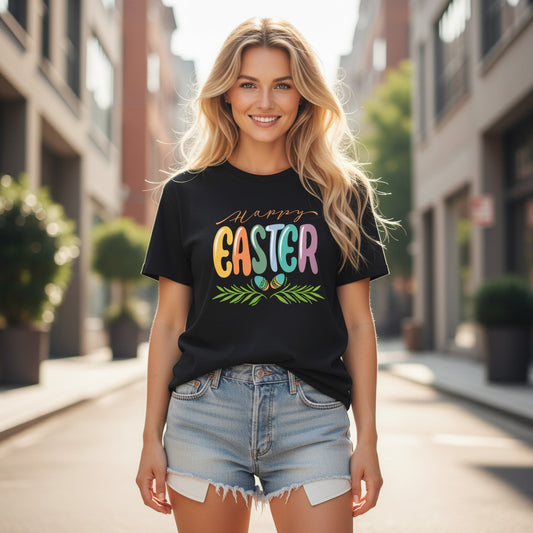 Happy Easter Graphic Tee Unisex 100 Cotton Comfort Colors T-Shirt 148