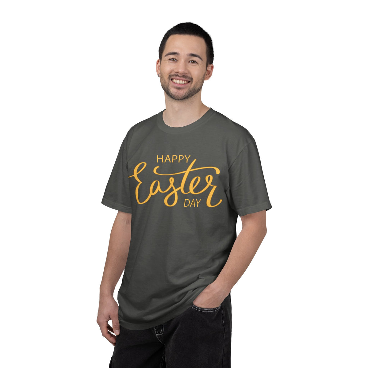 Happy Easter Day T-Shirt, Tee Shirt with Easter Signature, T Shirt with Easter Prints, Tee Shirt with Easter Design