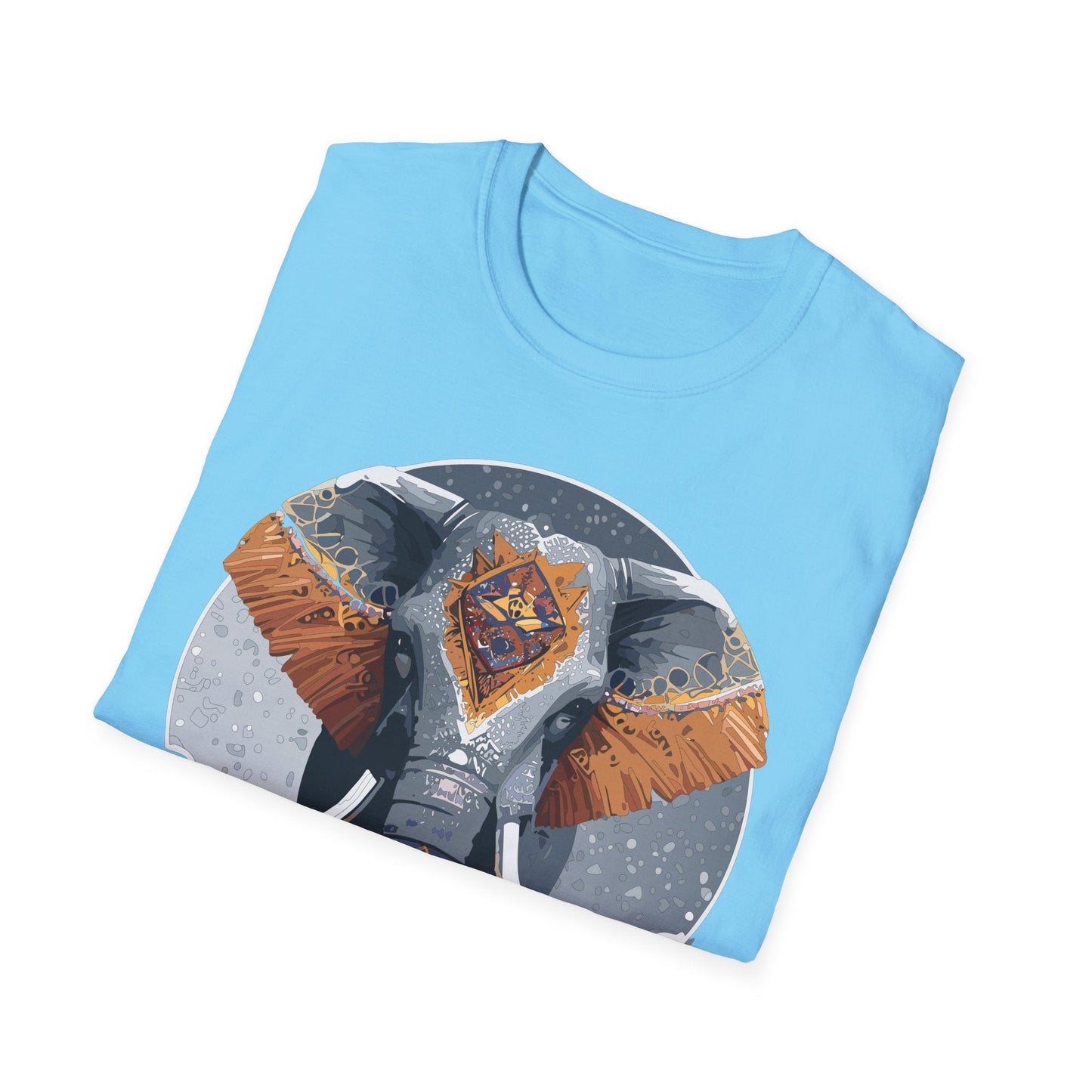 Elephant T Shirt Unisex Short Sleeve Tee SoftStyle Gildan 64000 One Hundred Percent Cotton