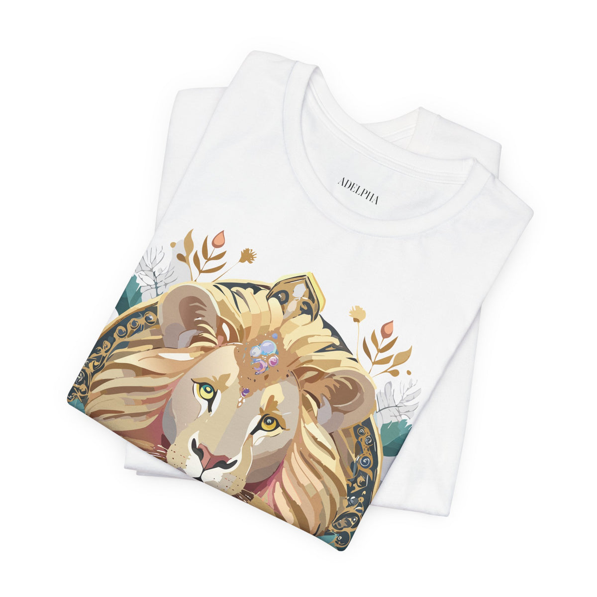 Medallion Graphic Unisex Cotton Bella+Canvas Tee with Art Design d36