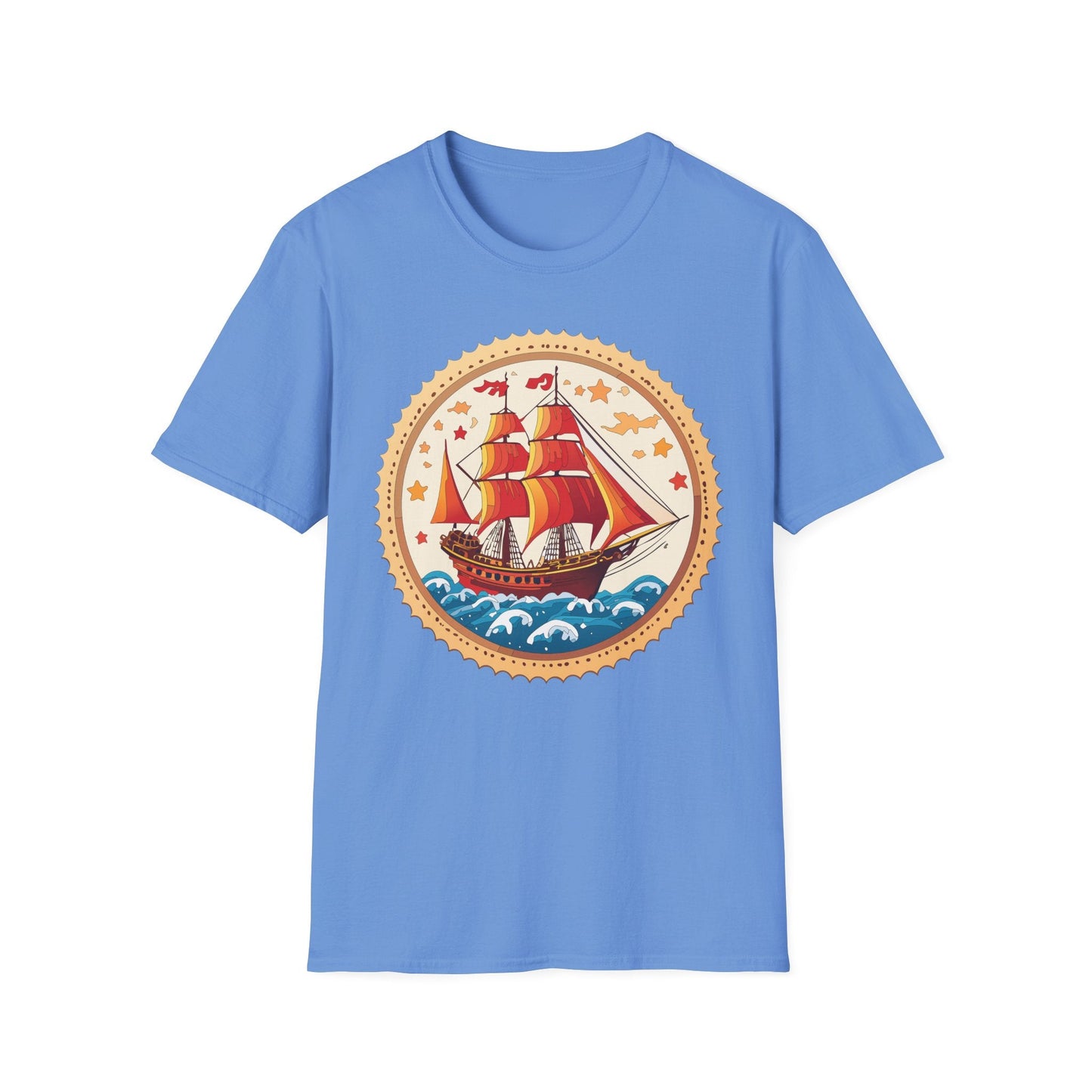 Ship T Shirts Frigate Vessel Tee Shirt Unisex Short Sleeve Gildan Softstyle 100 Percent Cotton