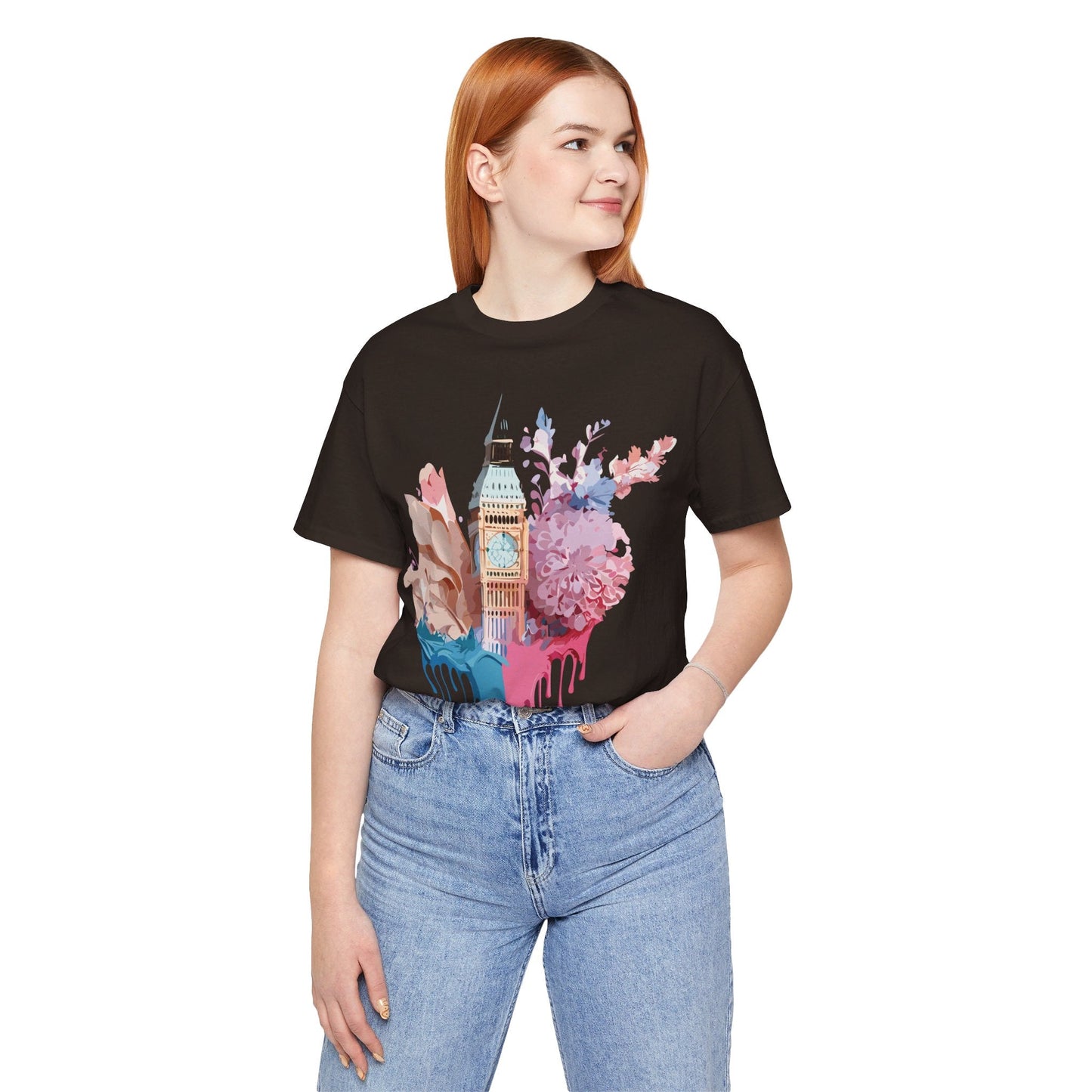 Adelpha Unisex London Tour Graphic Tee With Vintage Inspired Artwork Short Sleeve