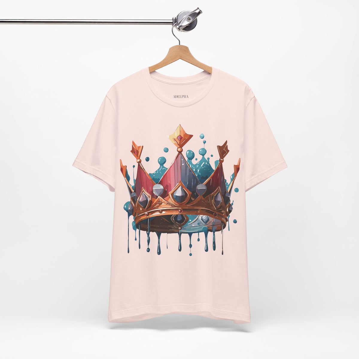 Crown Graphic Unisex Cotton Bella+Canvas Tee with Art Design n114