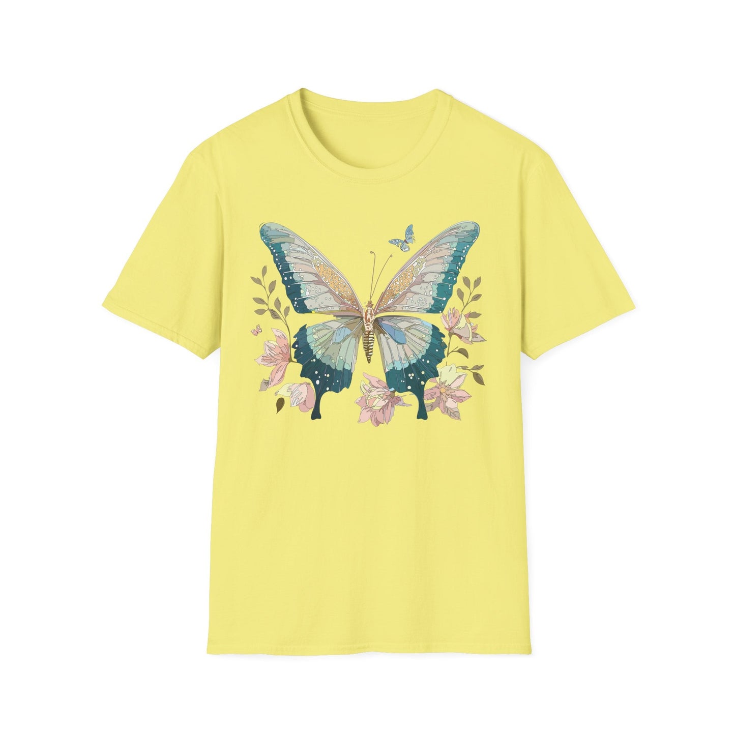 Butterfly T Shirt Unisex Softstyle Short Sleeve Gildan 64000 Monarch Inspired Shirt