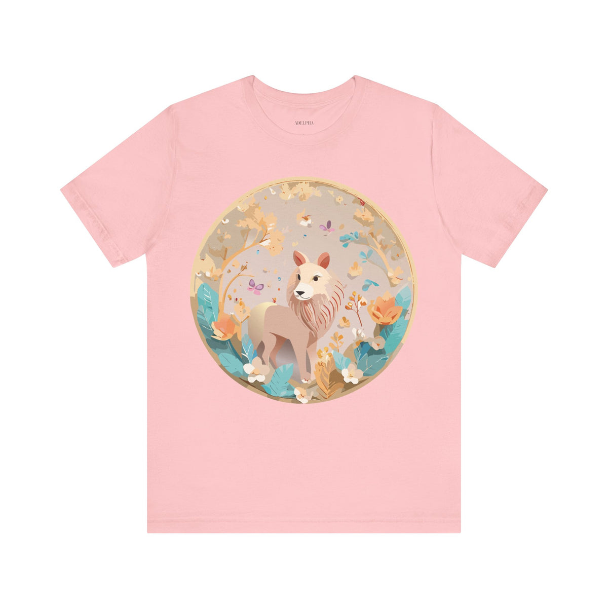 Medallion Graphic Unisex Cotton Bella+Canvas Tee with Art Design d59
