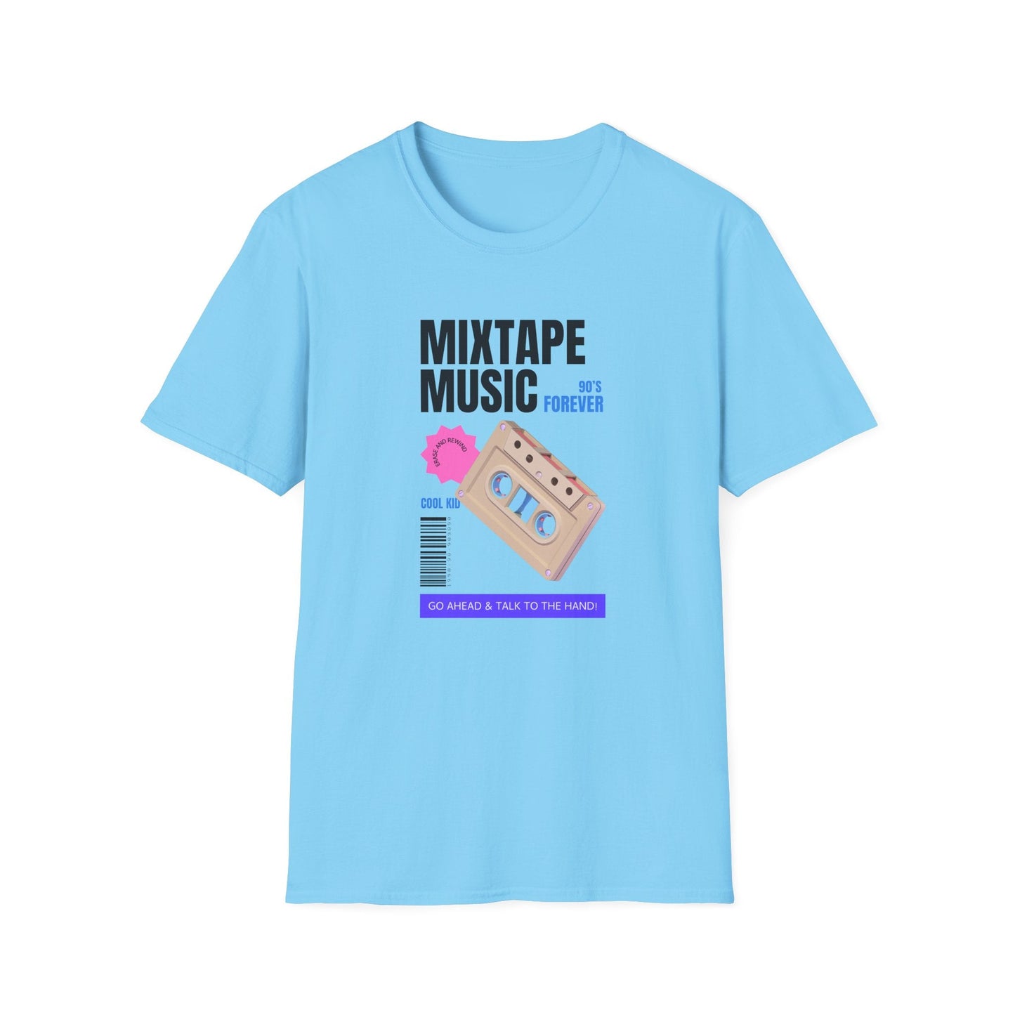 Mixtape Music Vintage Cassette T-Shirt Unisex Cotton Retro Audio Graphic Tee