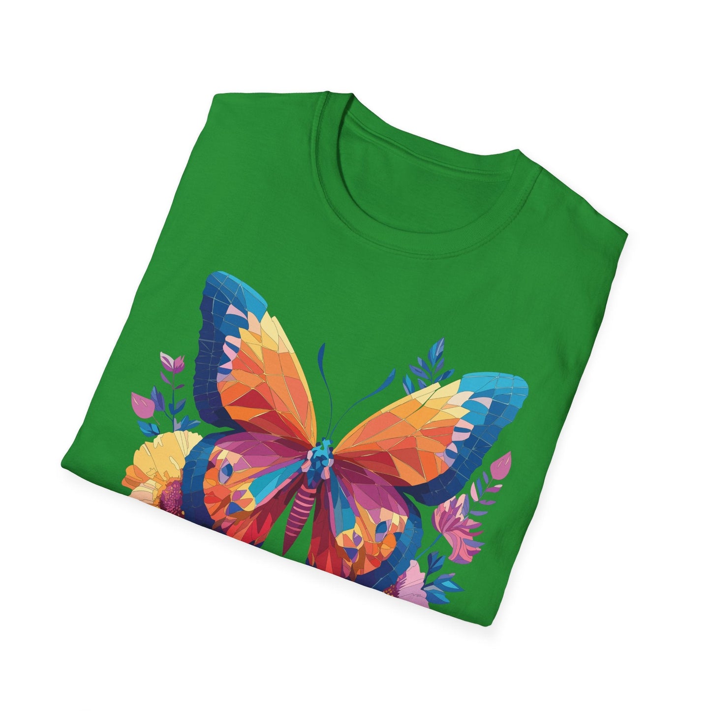 Butterfly Shirt Unisex Softstyle Short Sleeve Tee Monarch Butterfly 100 Percent Cotton