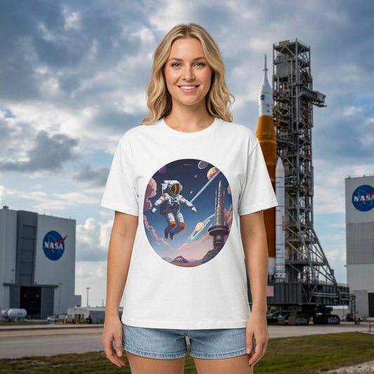 Cosmos Astronaut Graphic Tee Staple Unisex 100 Cotton Tee Shirt - CS-30