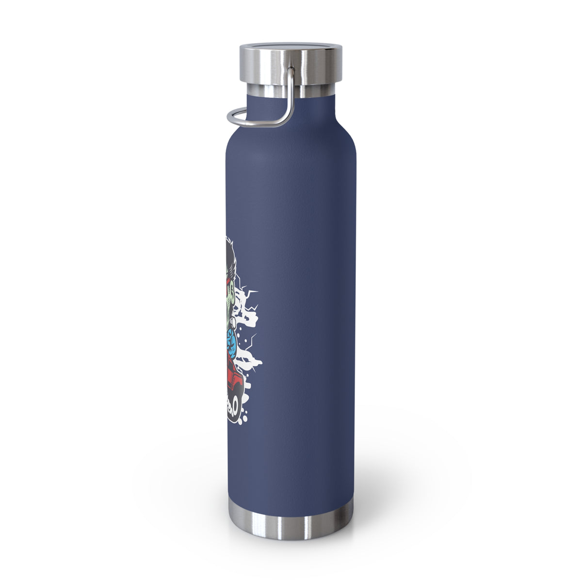 22oz Copper Insulated Water Bottle with Cartoon Design - CV1