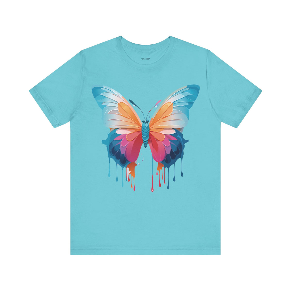 Butterfly Graphic Unisex Cotton Bella+Canvas Tee with Art Design n01
