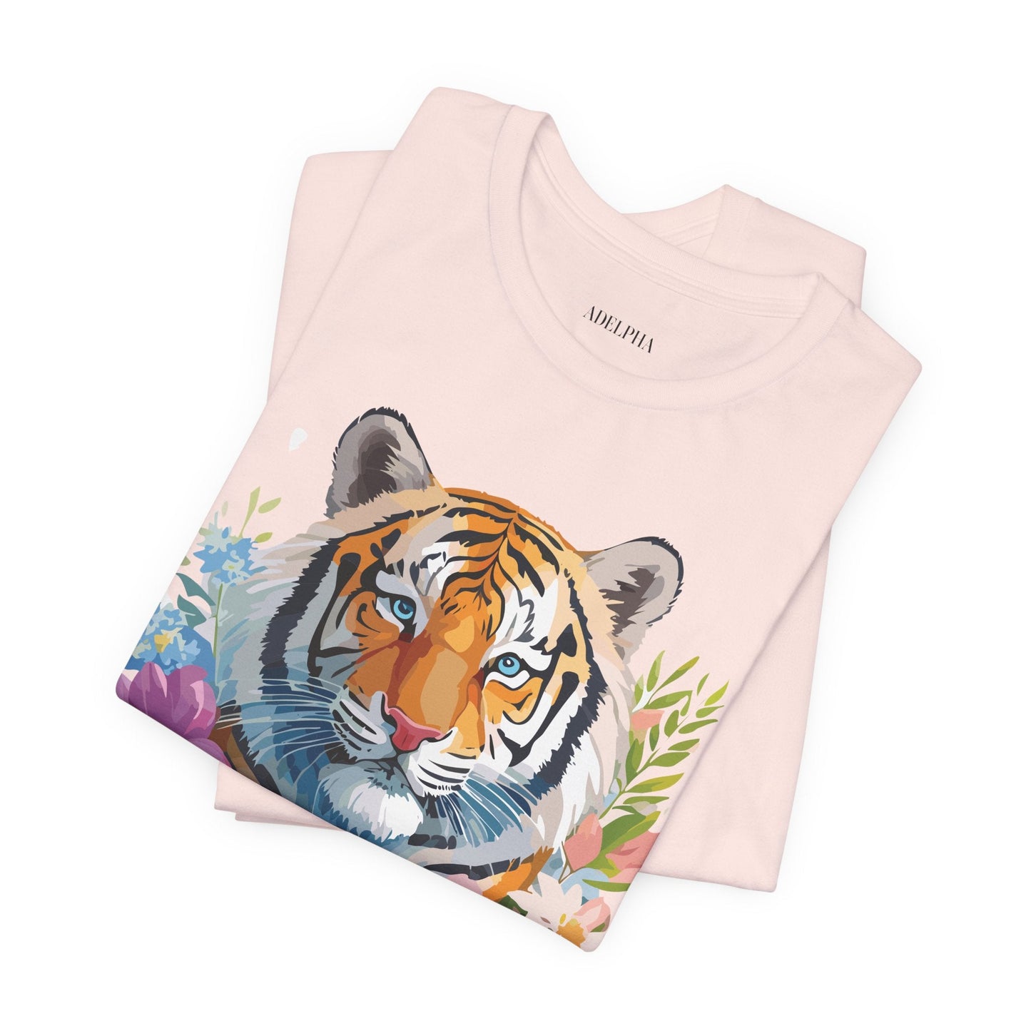 Tiger Graphic Tee Unisex Vintage Inspired Shirt By Adelpha Premium Short Sleeve Edition