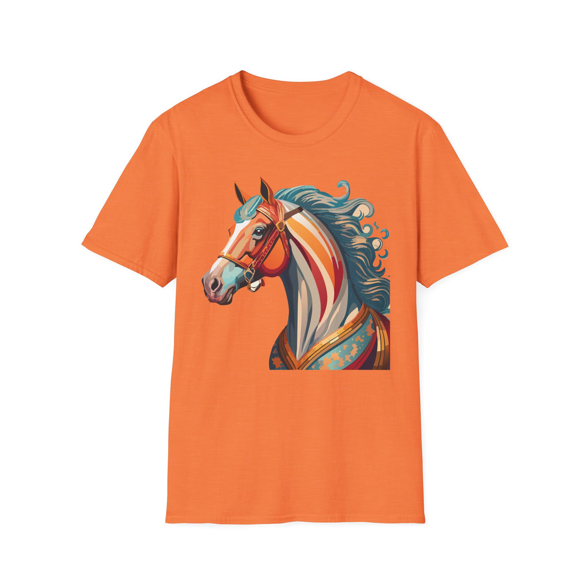 Colorful Abstract Horse T-Shirt | Artistic Stallion Tee