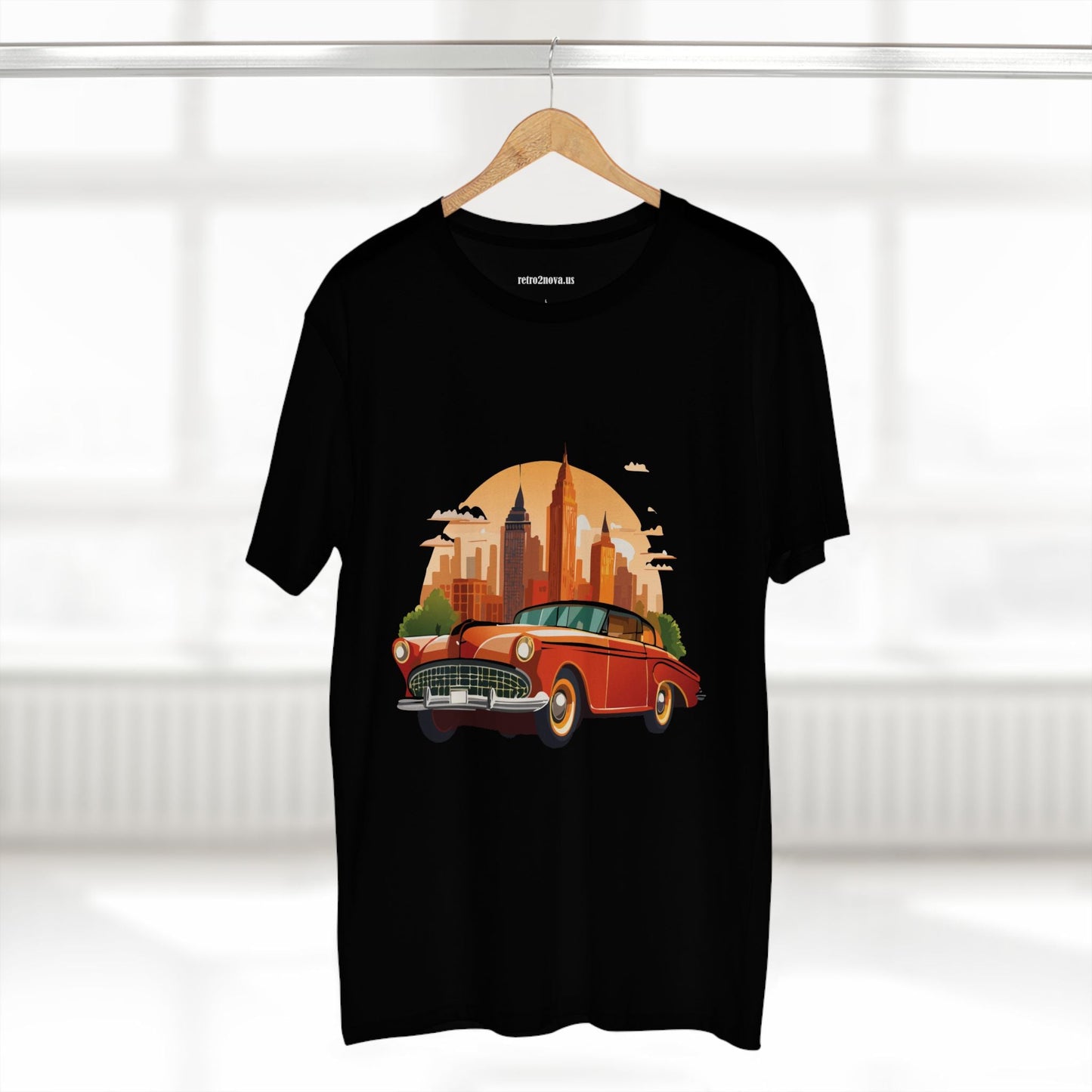 Retro Car Shirts Vintage Car Shirts RC1 Unisex Premium Cotton Tee With Original Art Design
