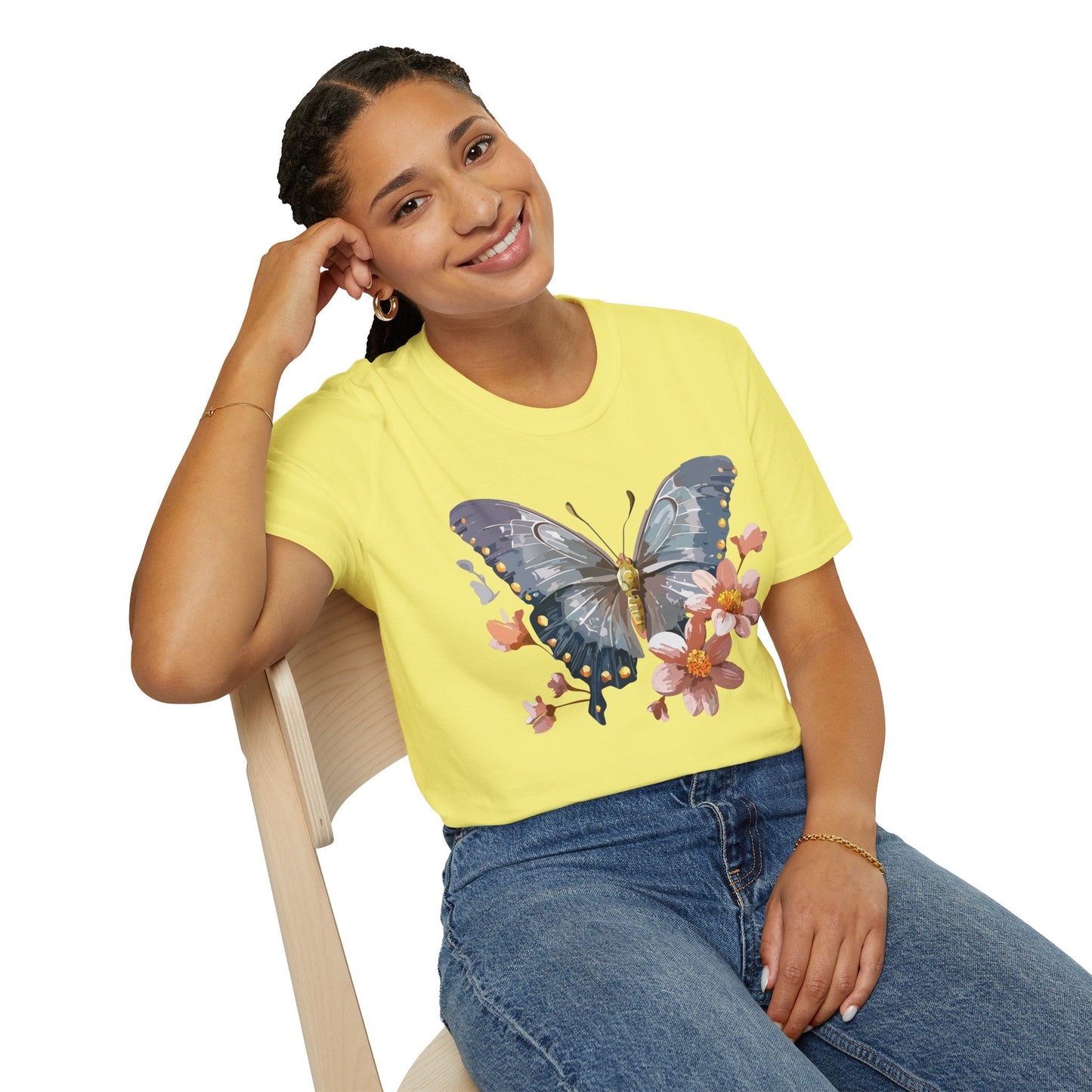 Butterfly Shirt Unisex T Shirt Monarch Butterfly Softstyle Tee Gildan 64000 Breathable Everyday Wear