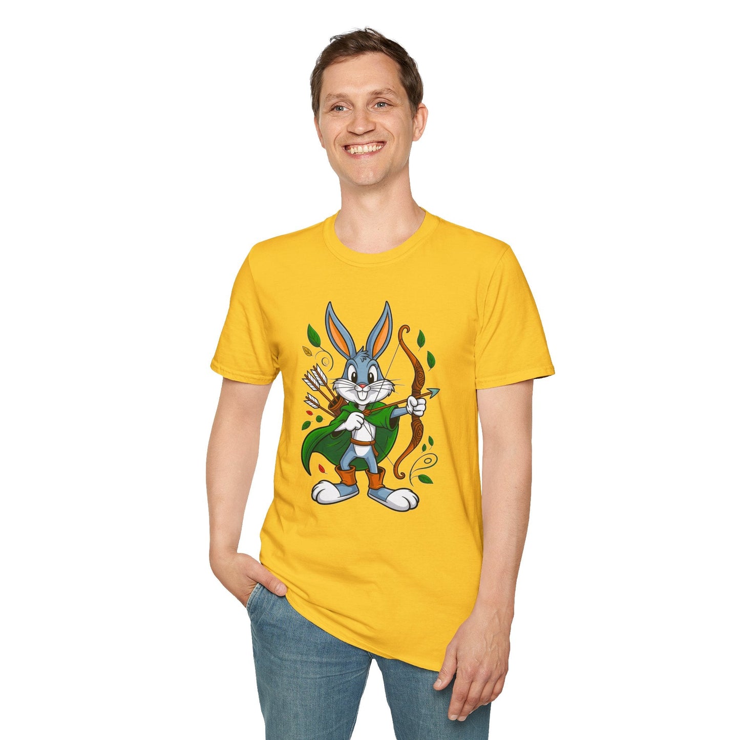 Bugs Bunny T Shirt Unisex Gildan Softstyle 100 Percent Ring Spun Cotton Cartoon Shirt Graphic