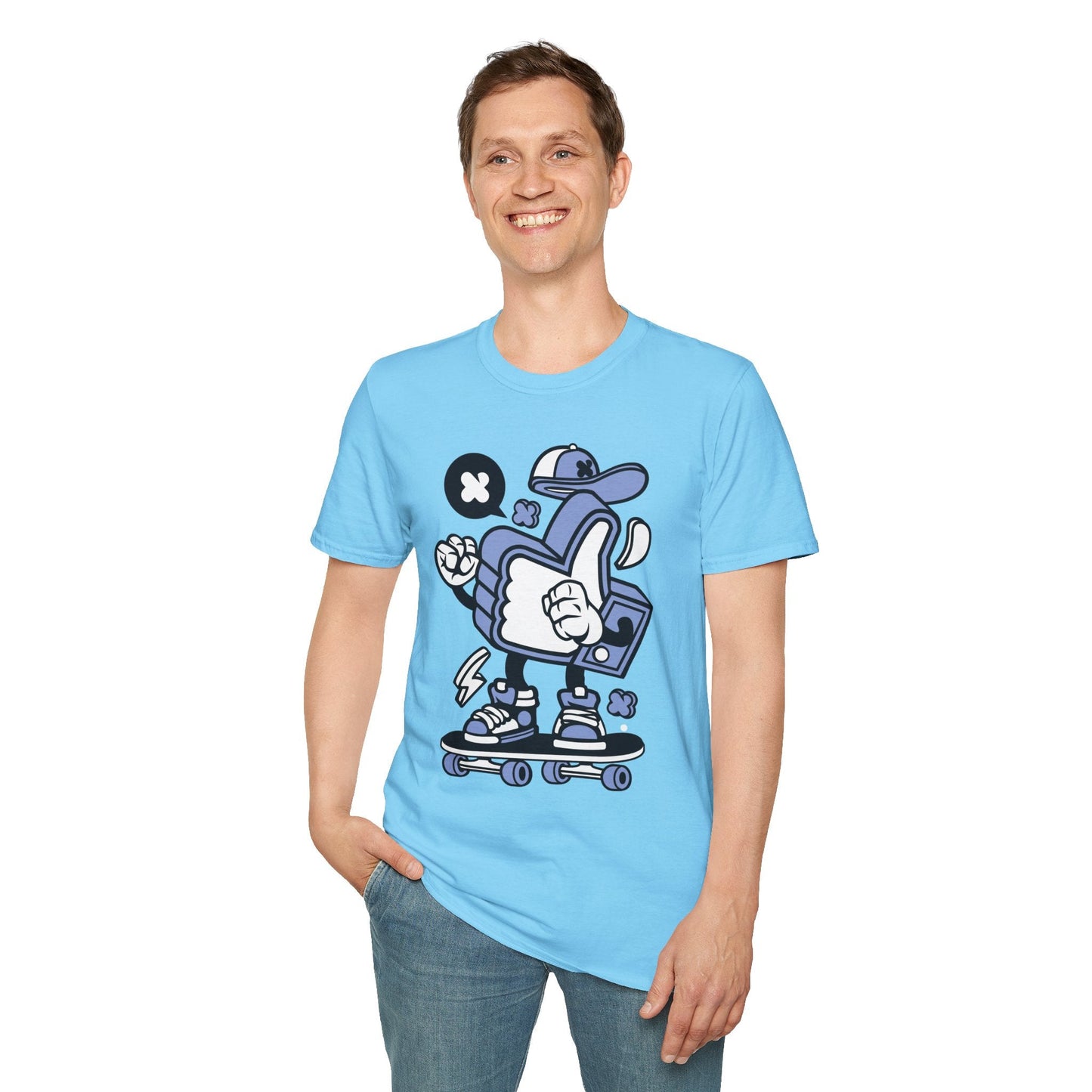 Cartoon T Shirt Animation Tee Funny Graphic Tee For Unisex Gildan Softstyle 64000 Cotton