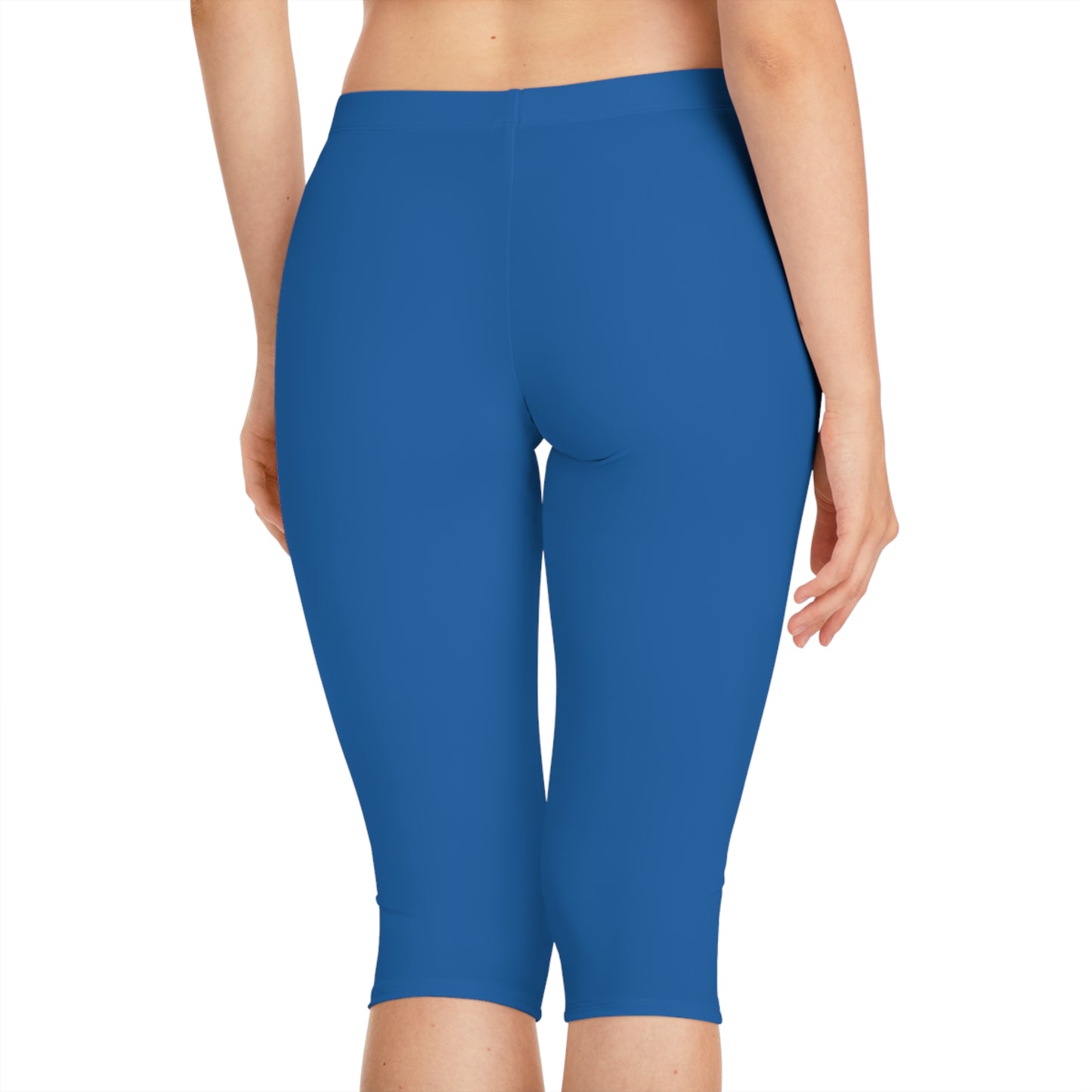 Blue Color Capri Leggings, Blue Capri Leggings 11