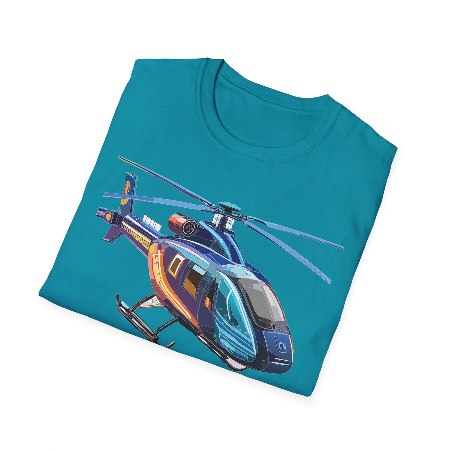 Chopper Helicopter Shirt Unisex T Shirt Softstyle 100 Percent Cotton Comfort Wear
