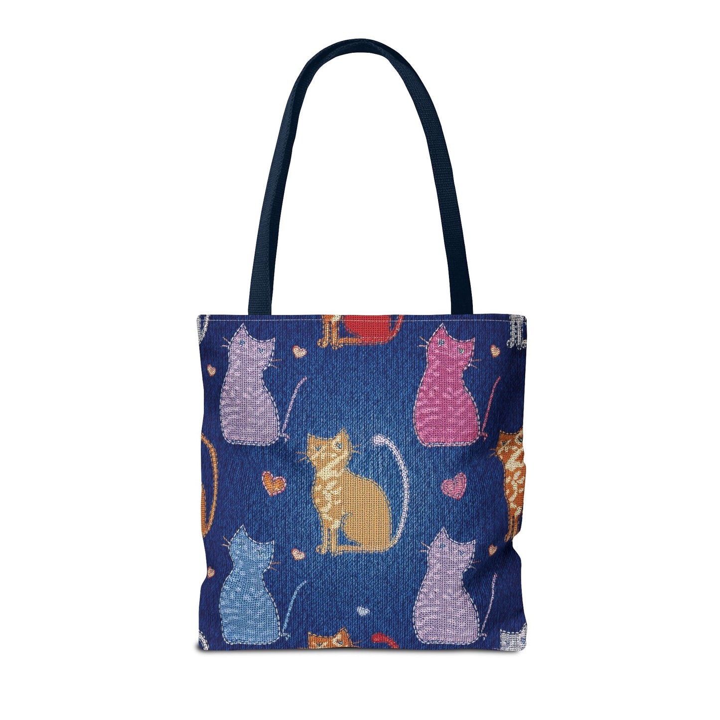 Love Day Graphic Design Denim Fabric Imitation Print Unisex Canvas Bag POLY 3 Sizes Tote Bag 201-20