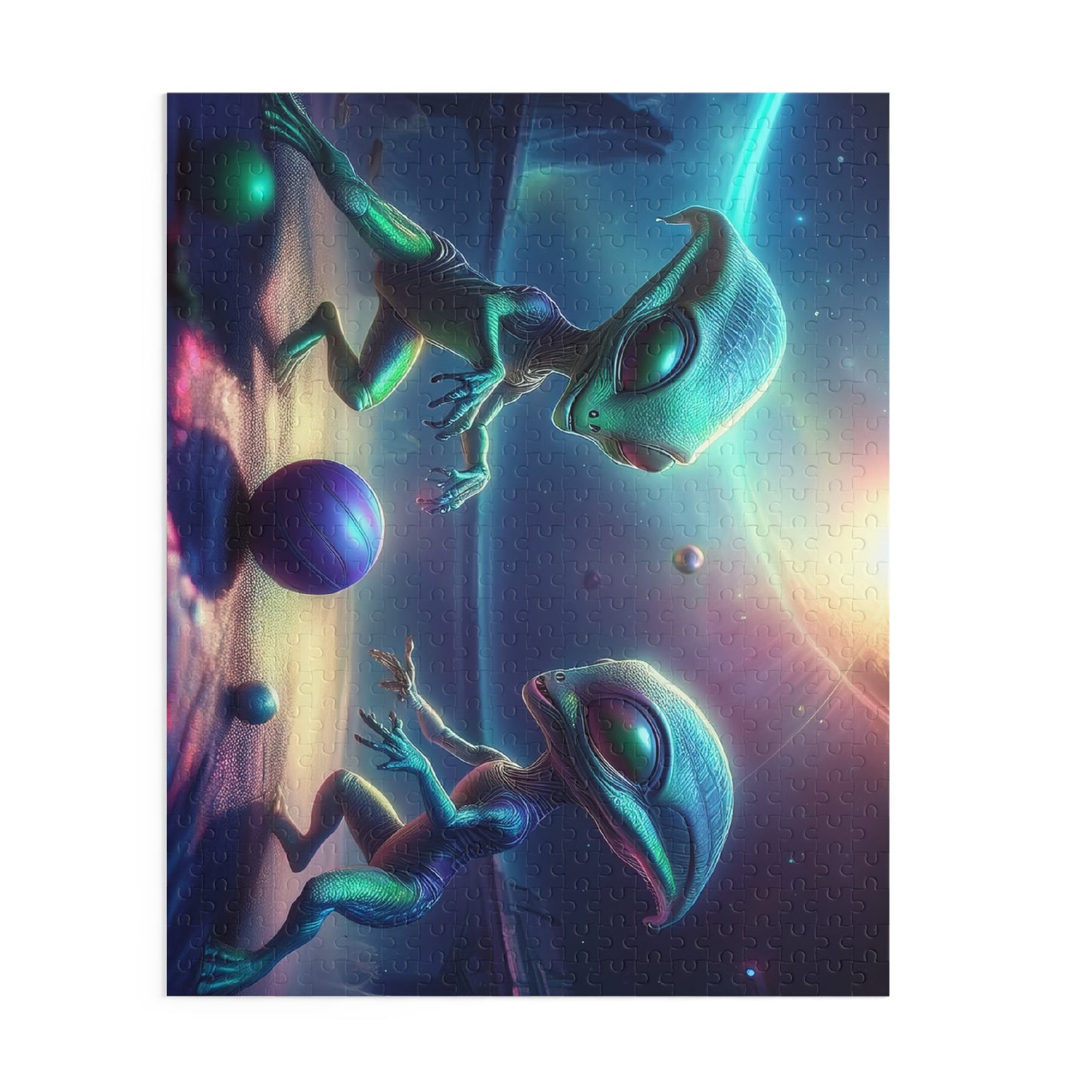 Aliens Puzzle 500-Chipboard Pieces in Box | Kids Puzzles Size: 16" x 20",  Ages 9+ and Family pn22