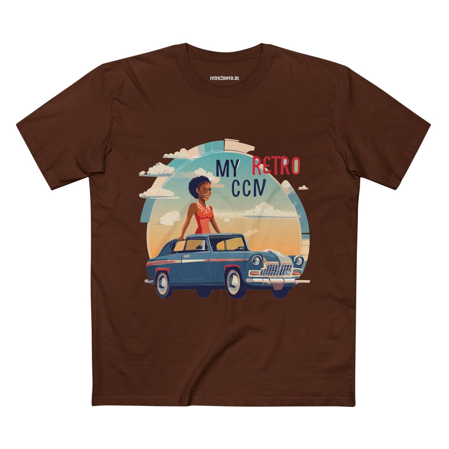 Retro Car Shirts Vintage Car Shirts RC 14 Unisex Premium Cotton Tee With Original Art Design