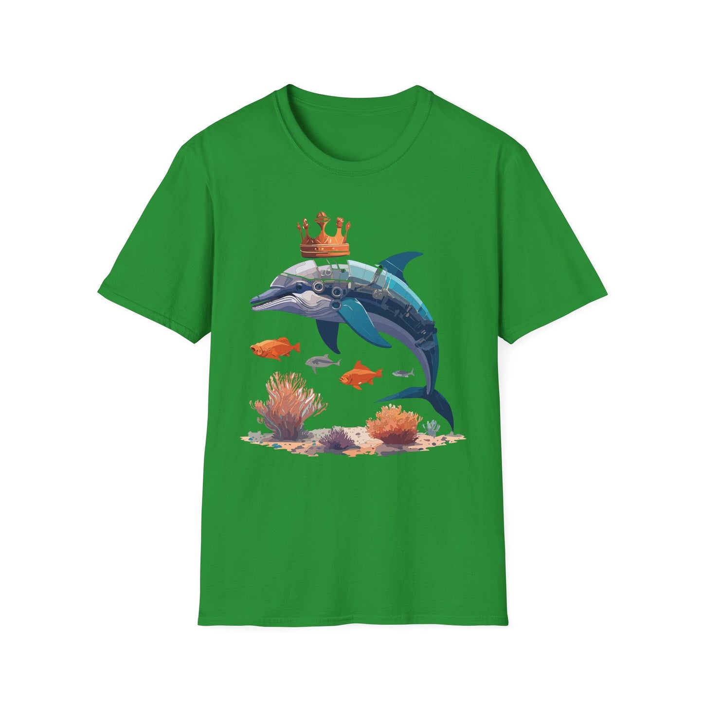 Dolphin Shirt Unisex Softstyle Short Sleeve Tee Gildan 64000 100 Percent Ring Spun Cotton