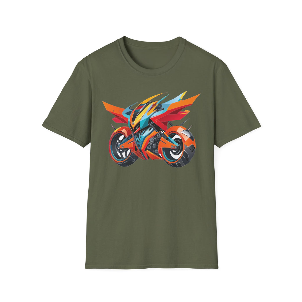 Moto Bike Motorcycle Graphic Tee Gildan Unisex 100 Cotton Tee Shirt m5