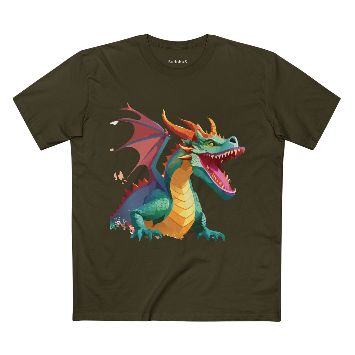 Dragon Graphic Unisex 100 Cotton Staple Tee 3