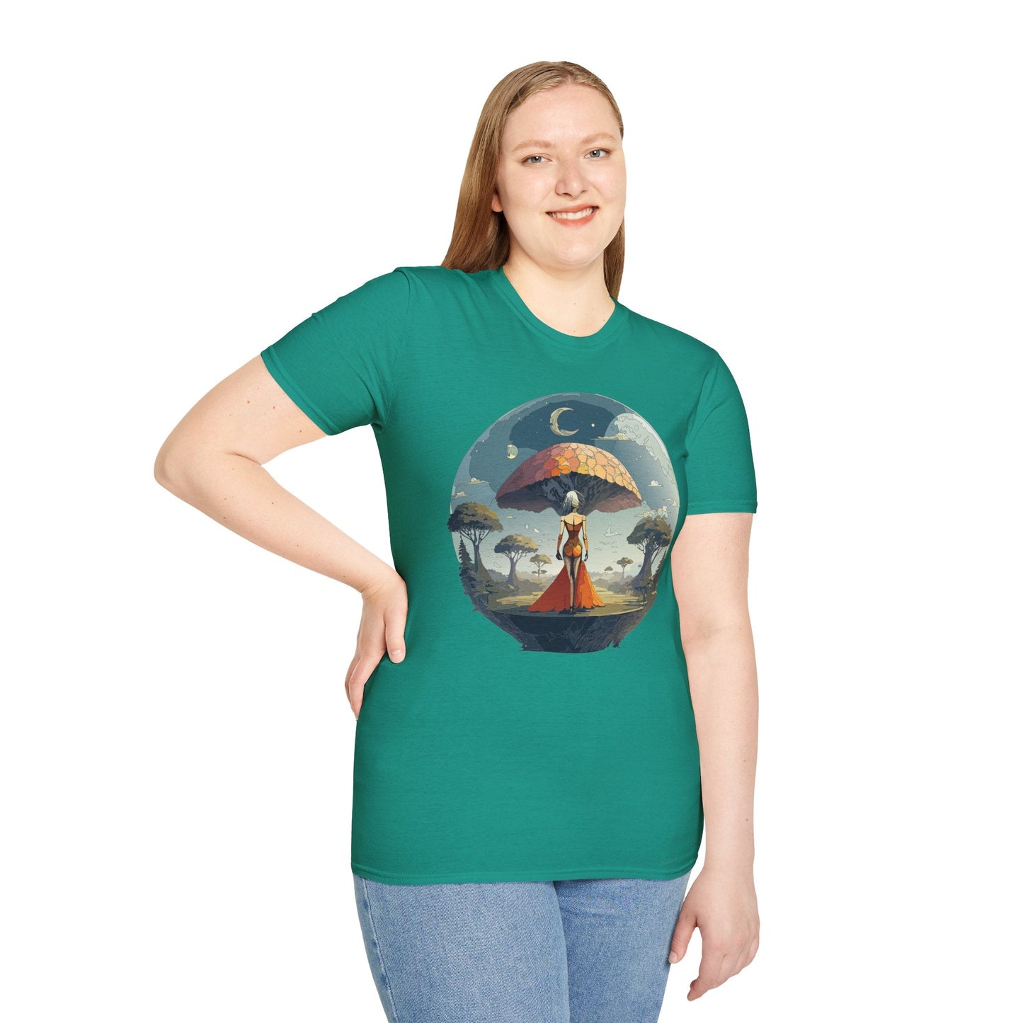 Womens Graphic T Shirts Art Design Shirt Softstyle Casual Tee 64000 Gildan Ring Spun Cotton
