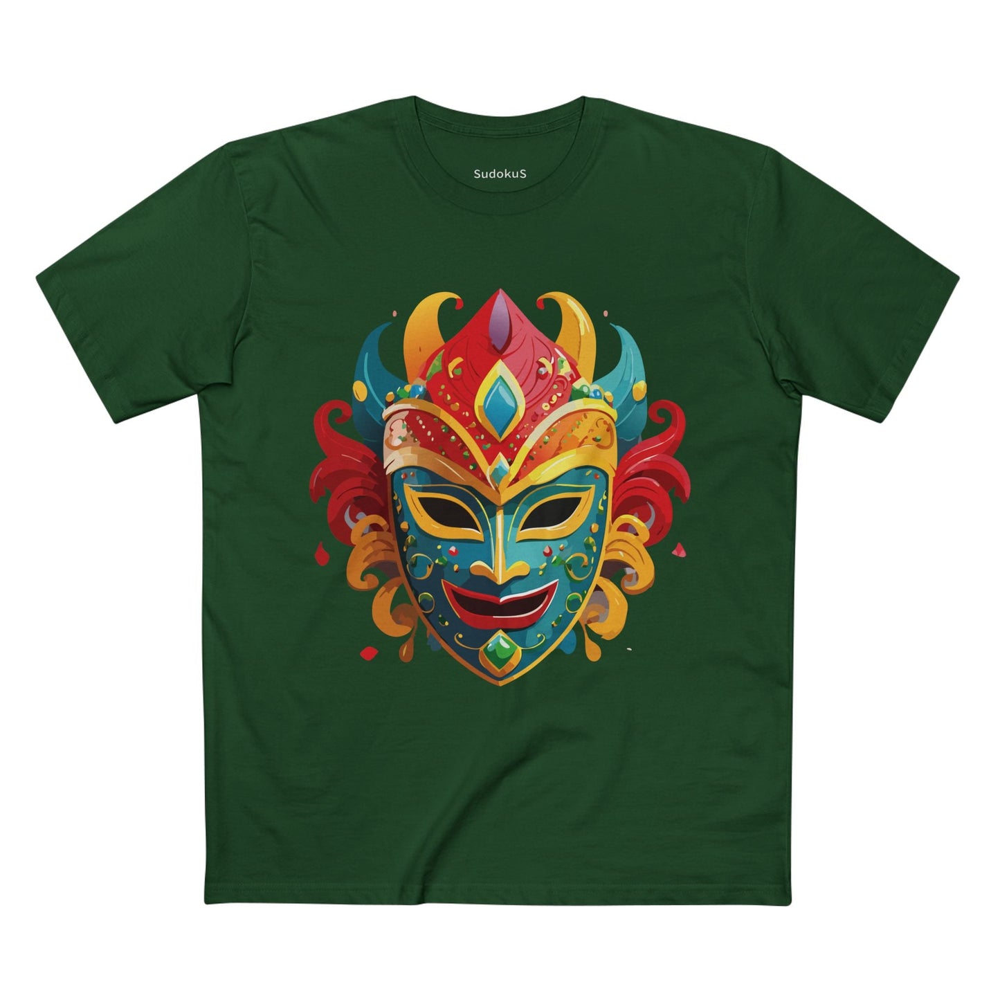 Mask Graphic Unisex 100 Cotton Staple Tee 22