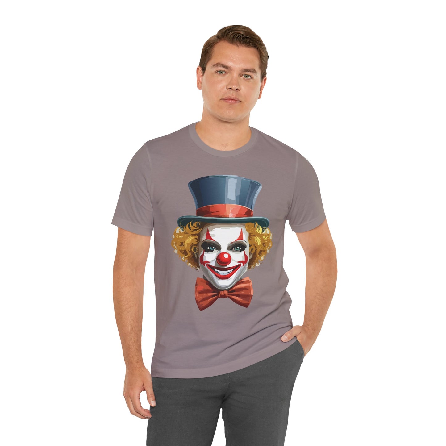 Clown Shirt, Funny Shirt, T-Shirt with Clown, Funny Art Design Tee, Circus Tees, Circus T-Shirt, Unisex Humor Wear 11