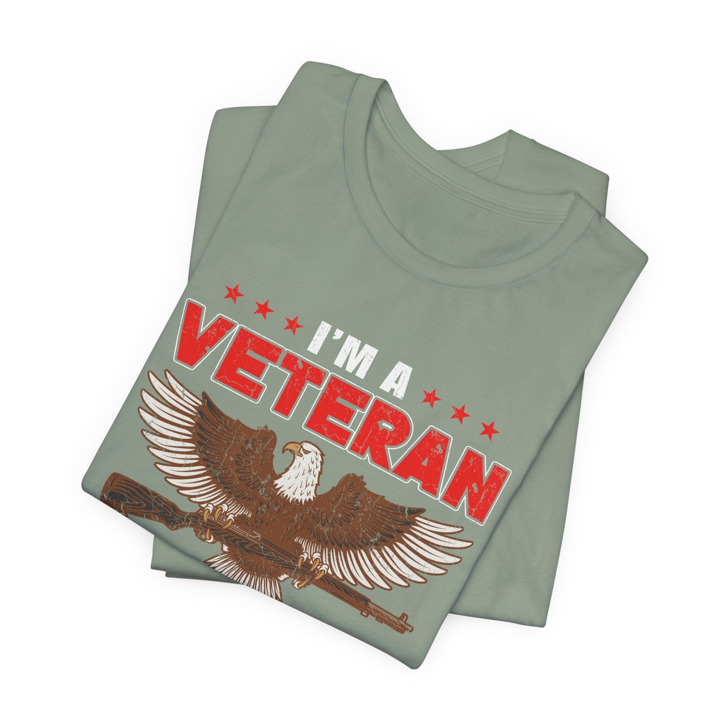 Army Veteran Patriotic Graphic Design Unisex Cotton T-Shirt v35