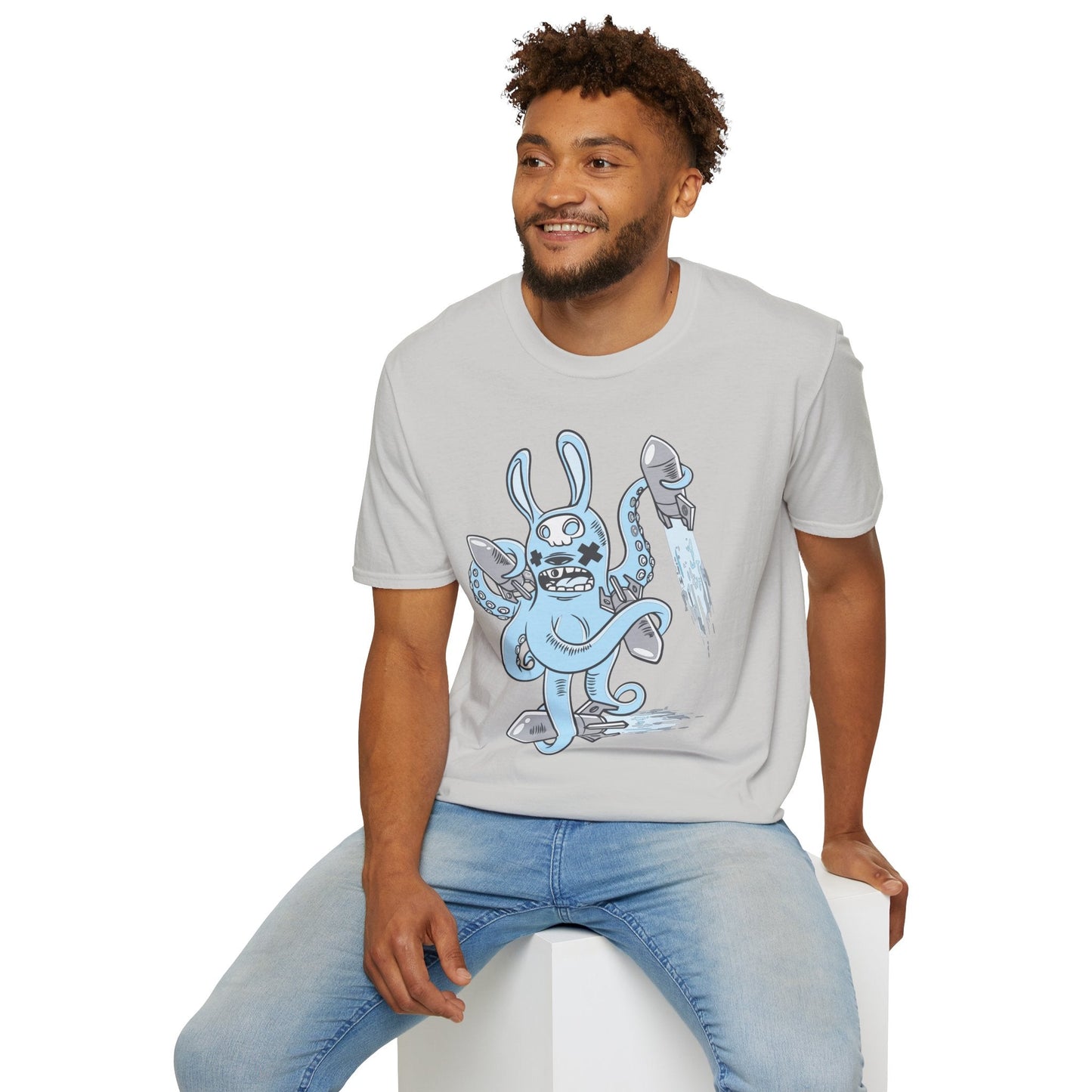 Cartoon T Shirt Unisex Animation Tee Funny Art Design Gildan Softstyle 64000 Premium Cotton