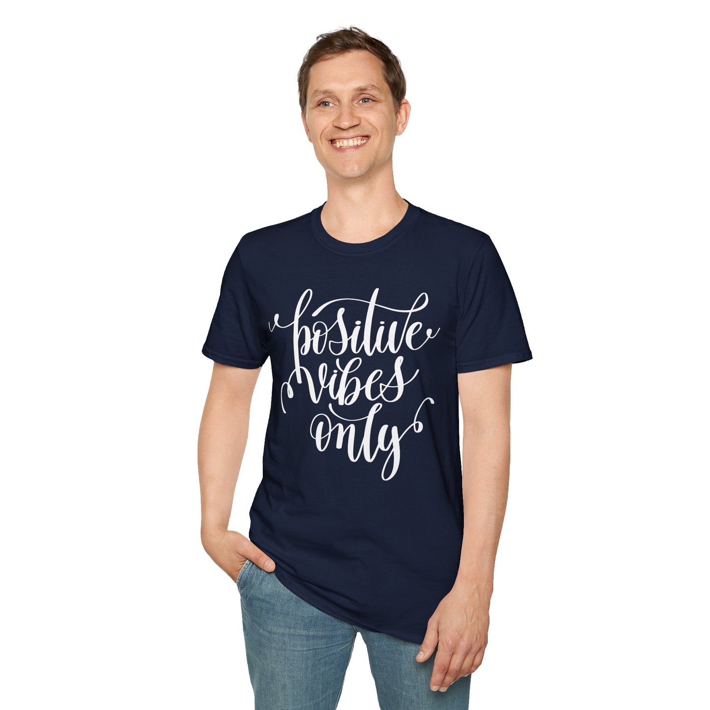 Positive Slogan T Shirts With Positive Words Unisex Short Sleeve Tee Gildan Softstyle 64000 Ring Spun Cotton