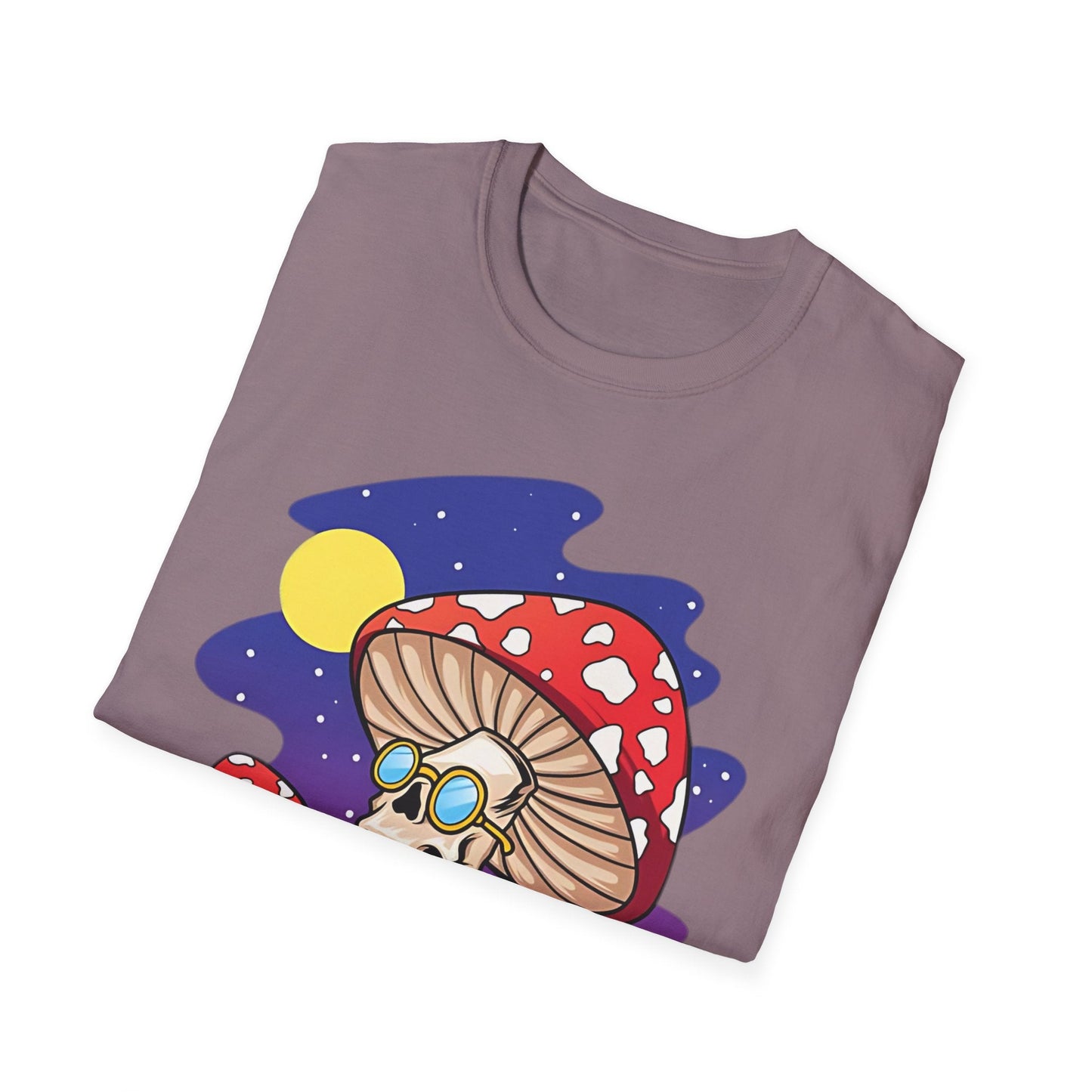 Funny Mashroom Graphic Unisex Softstyle Cotton With Cartoon Illustration Design 26