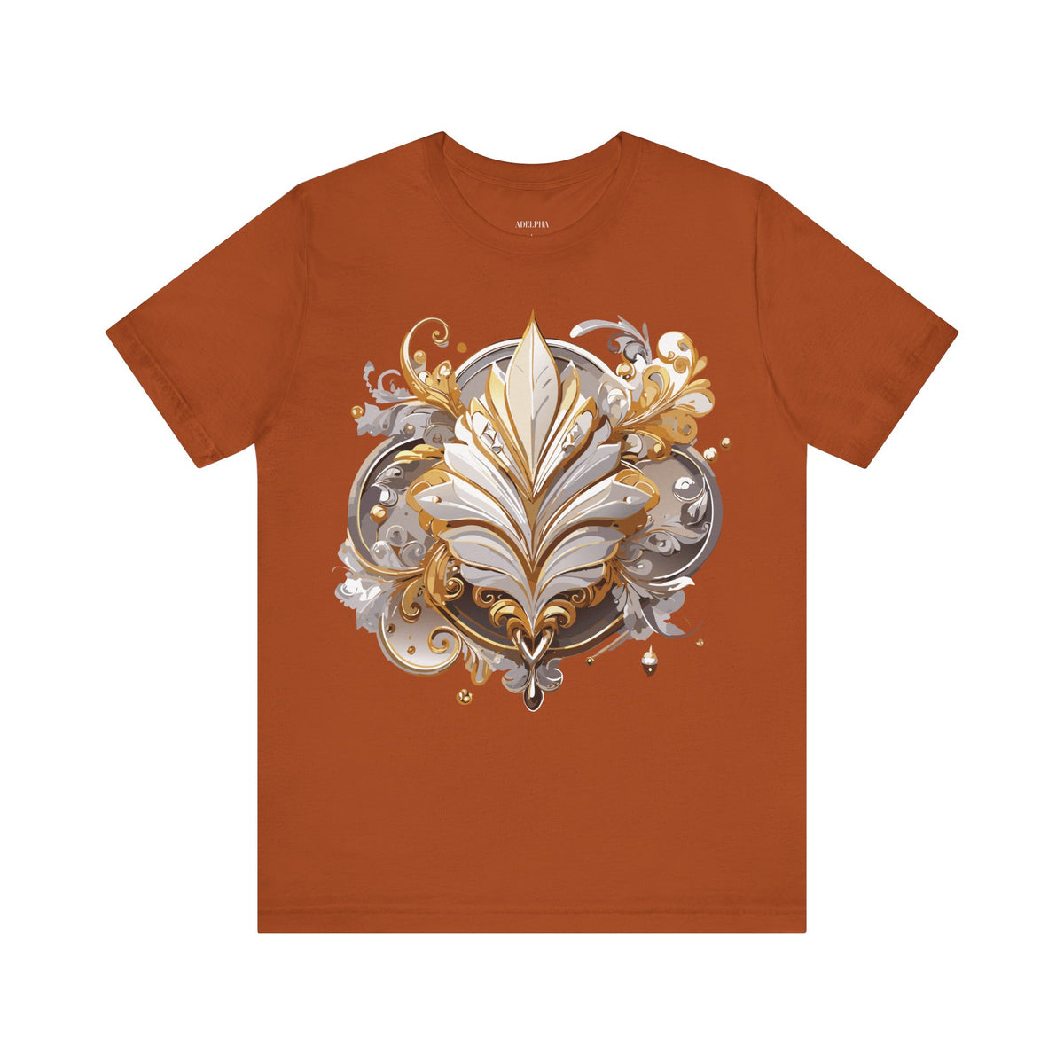 Jewelry Graphic Unisex Cotton Bella+Canvas Tee with Gemstones Art Design m40