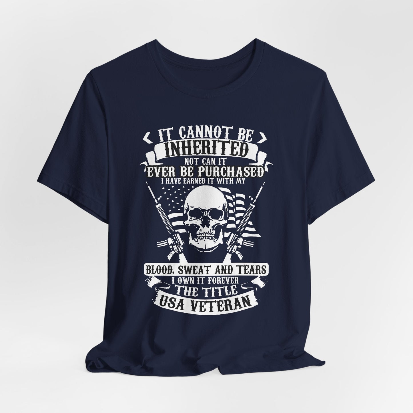 Army Veteran Patriotic Graphic Design Unisex Cotton T-Shirt v54