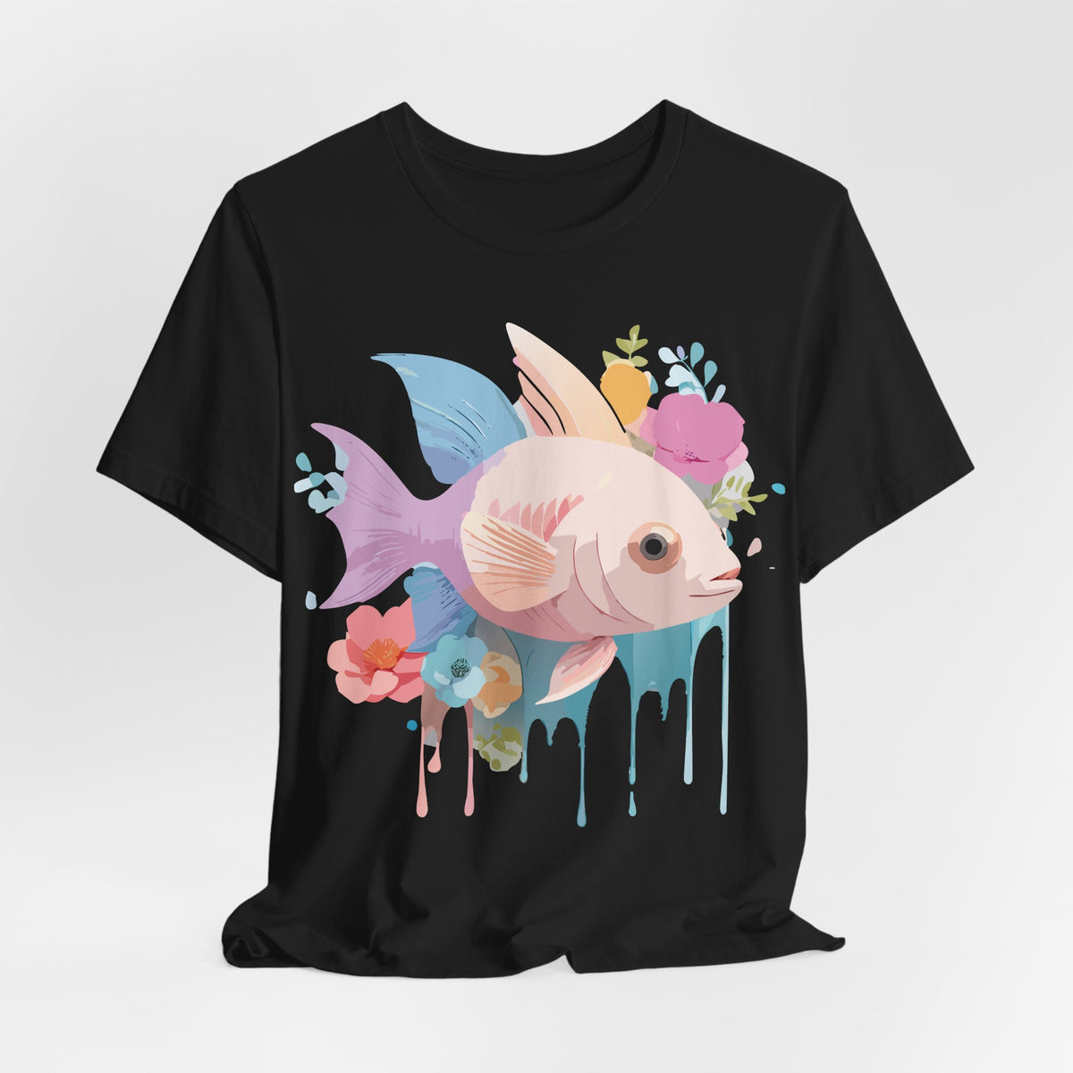 Fish Graphic Design Tee Bella+Canvas Unisex 100 Cotton Tee Shirt a103