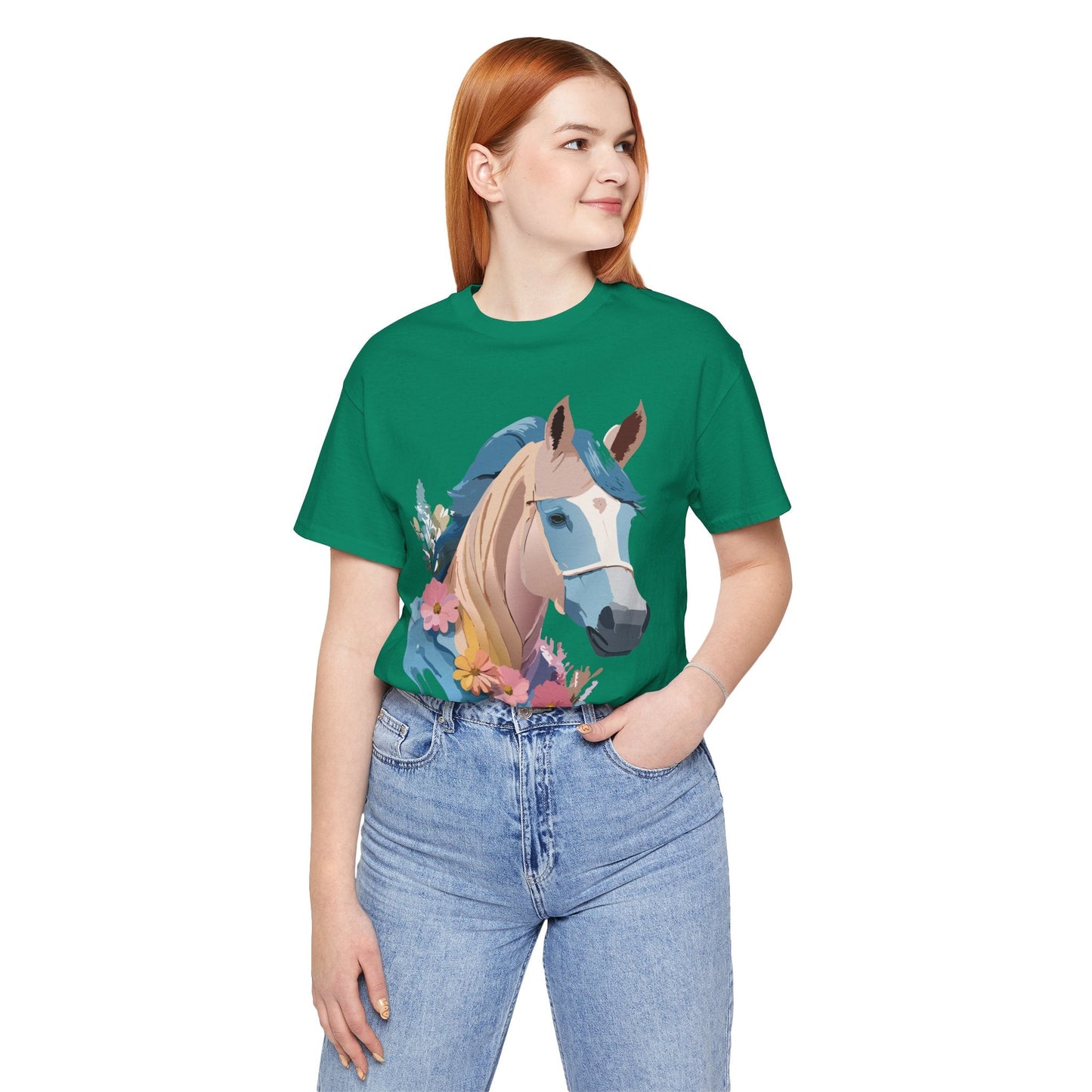 Horse Graphic Unisex 100 Cotton Vintage Animal Art T-Shirt 12