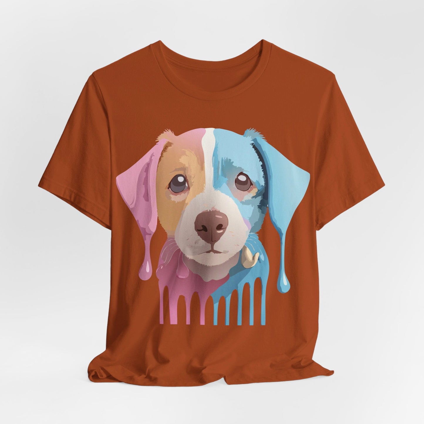 Vintage Inspired Dog Graphic Tee Unisex Jersey Short Sleeve Premium Adelpha Art Design