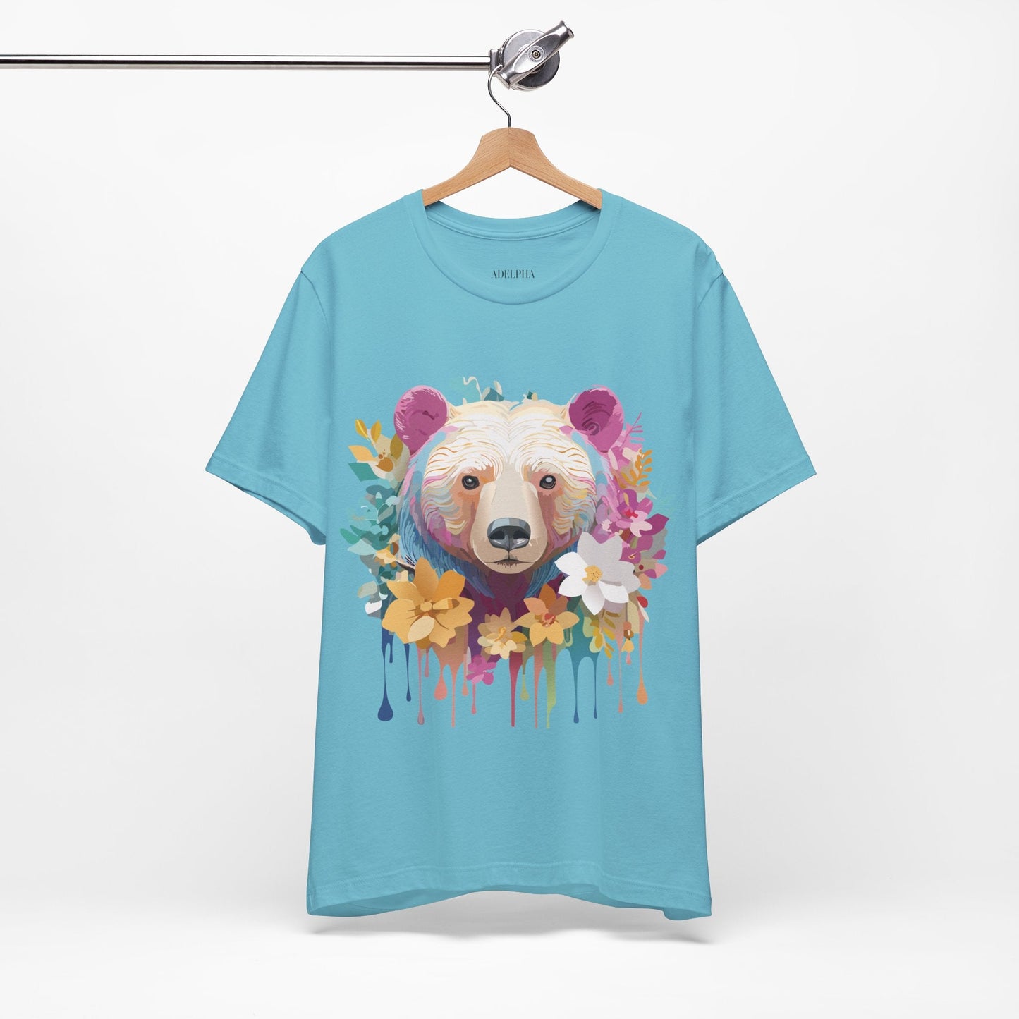 Adelpha Bear Graphic Tee Unisex Short Sleeve Shirt Art Design