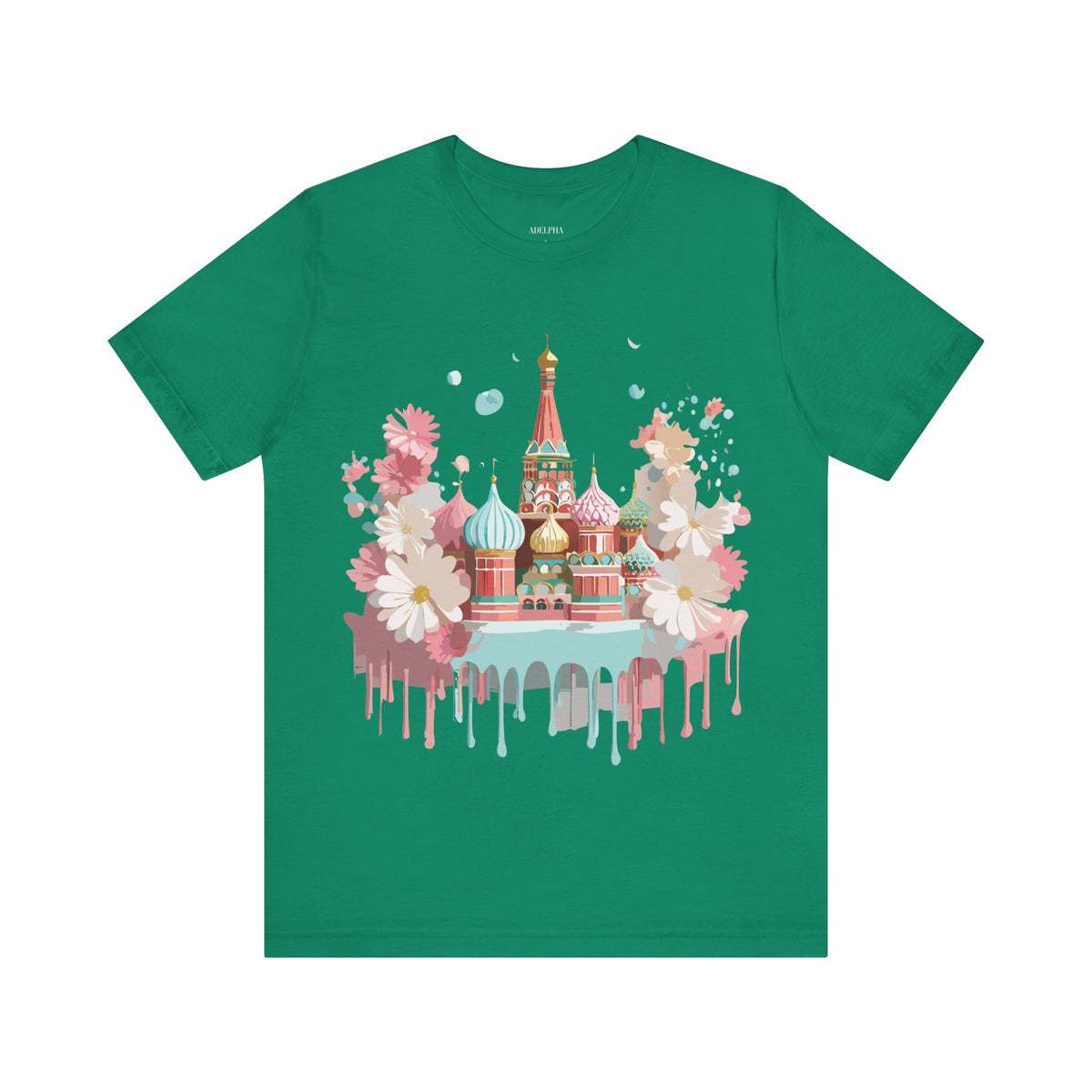 Graphic Unisex Cotton Bella+Canvas Tee Shirt with Moscow