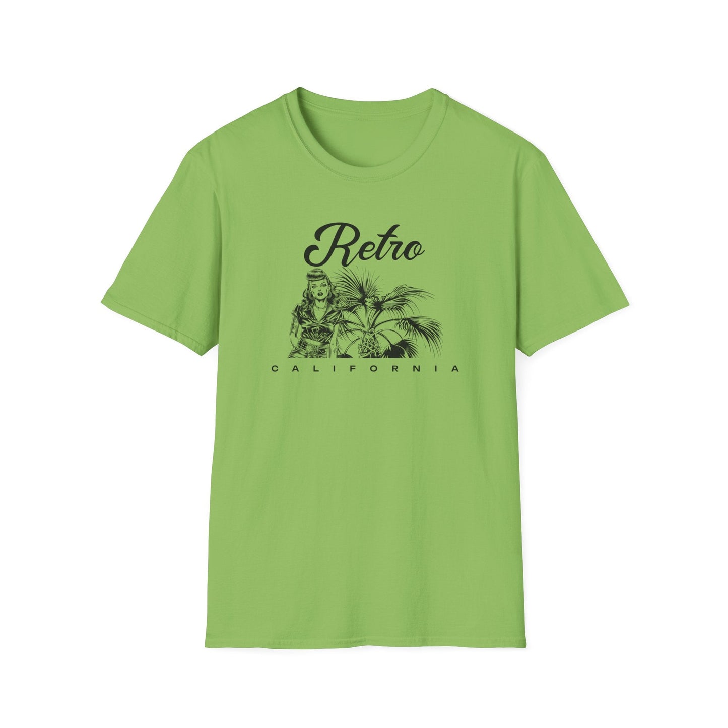 Retro California T-Shirt Unisex Cotton Vintage Palm Beach Graphic Tee