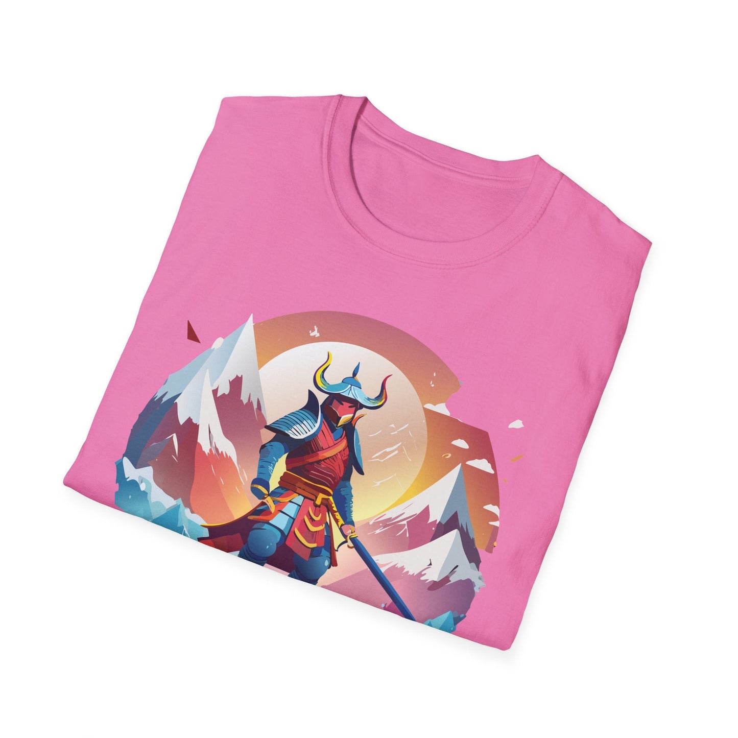 Samurai Style T Shirt Unisex Softstyle 64000 100 Percent Ring Spun Cotton Comfortable Tee
