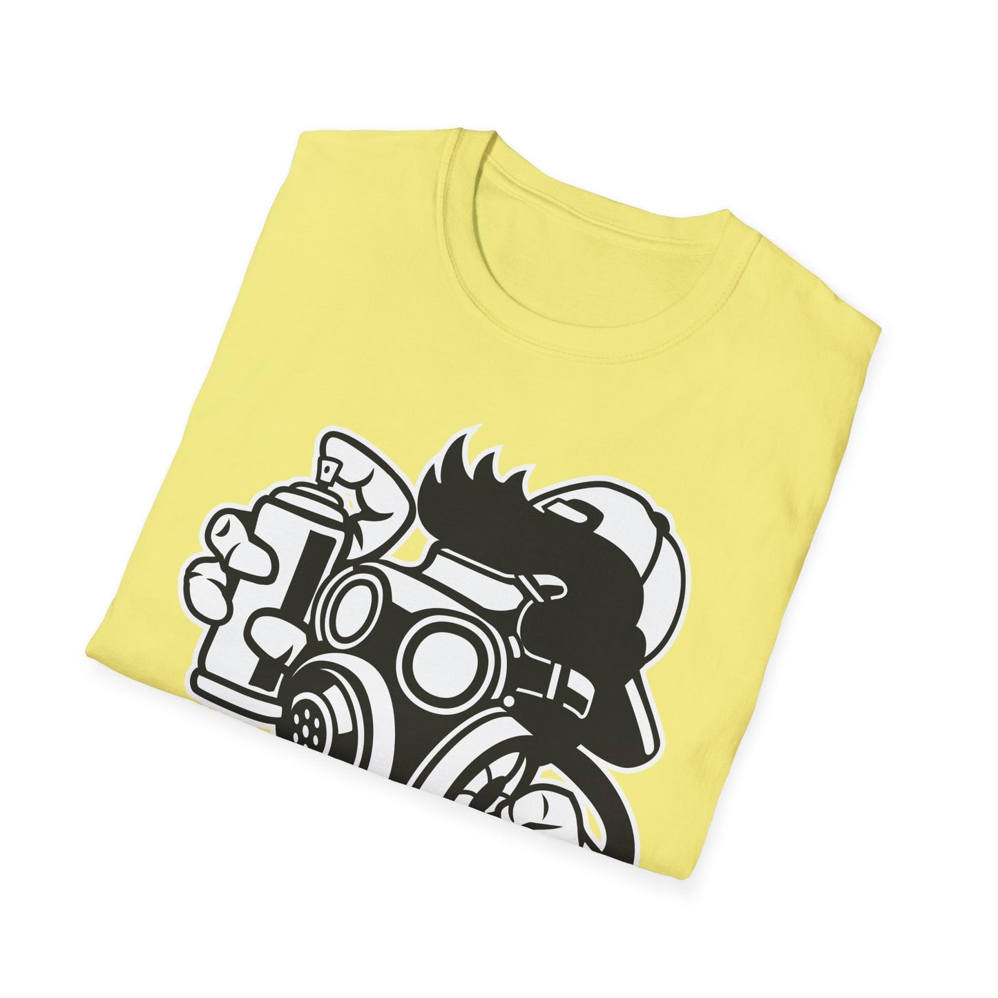 Cartoon T Shirt Unisex Animation Tee Funny Art Design Gildan Softstyle 64000 Ring Spun Cotton