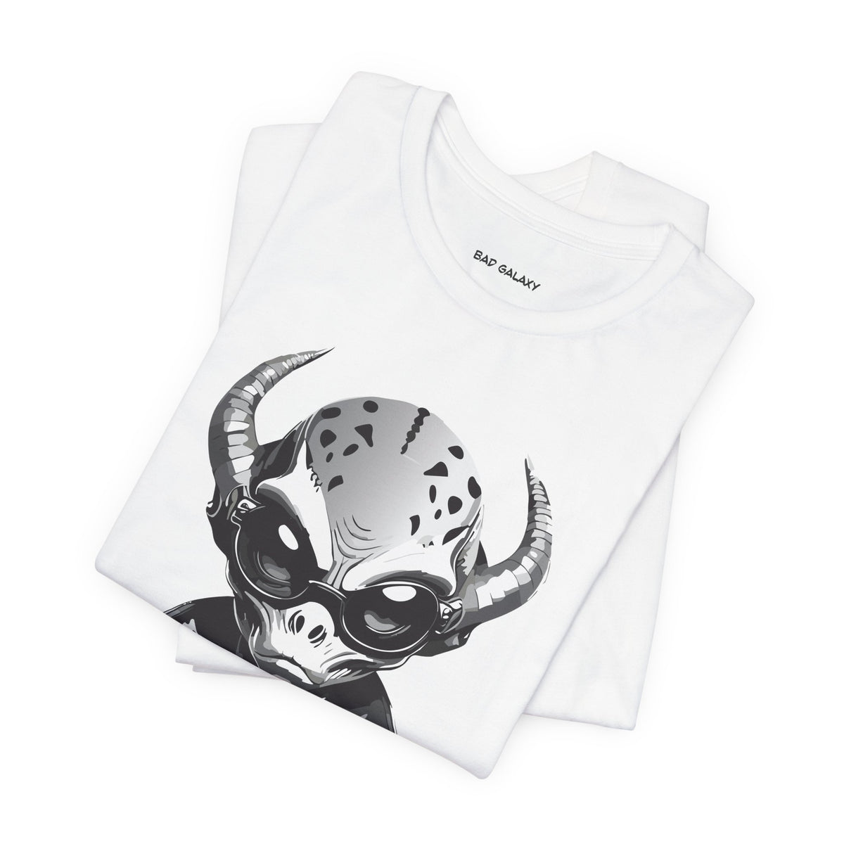 Alien Graphic Unisex Cotton Bella+Canvas Tee with Art Design b67