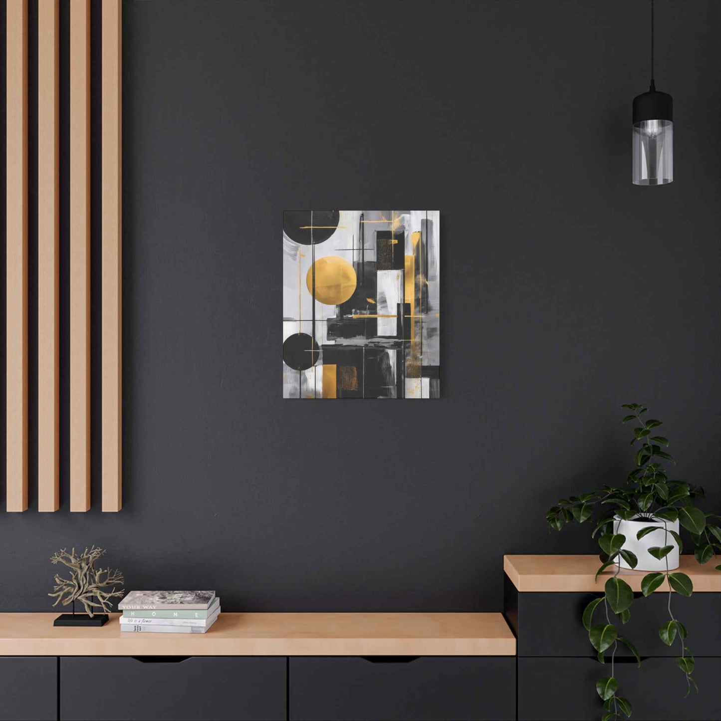 Black Abstract Painting Print Canvas 20x24,20x30,24x30, 24x32,24x36,30x40, 32x48,36x48,40x60 Pine-Wood Inner Frame ABS-21
