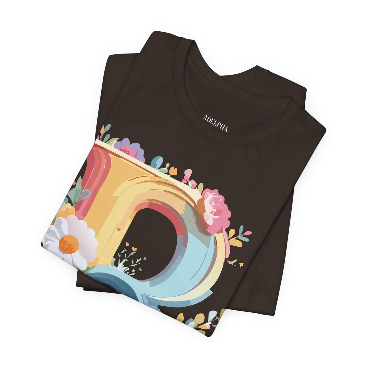 Letter R Graphic Unisex Cotton Bella+Canvas Tee with Art Letter Design