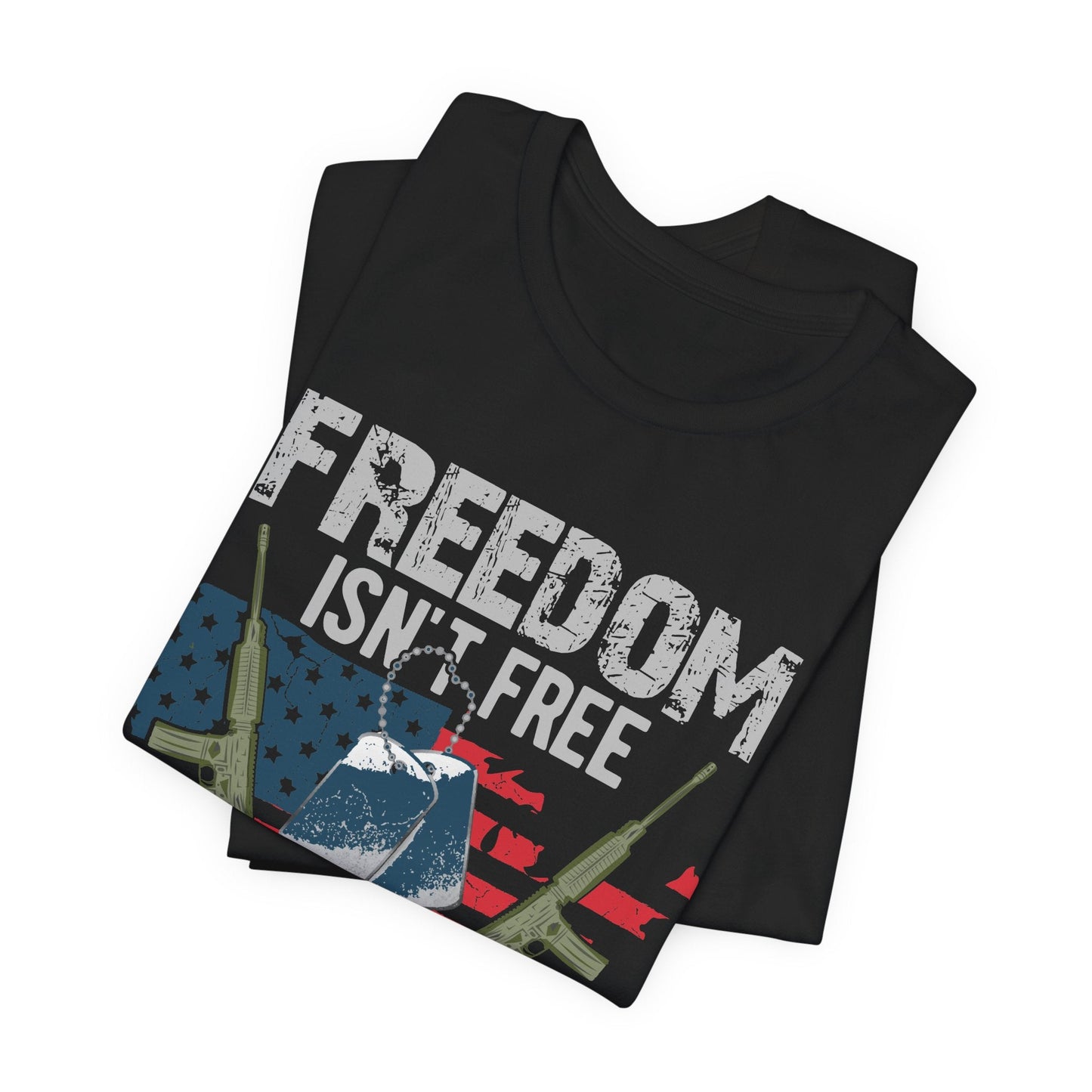 Army Veteran Patriotic Graphic Design Unisex Cotton T-Shirt v20